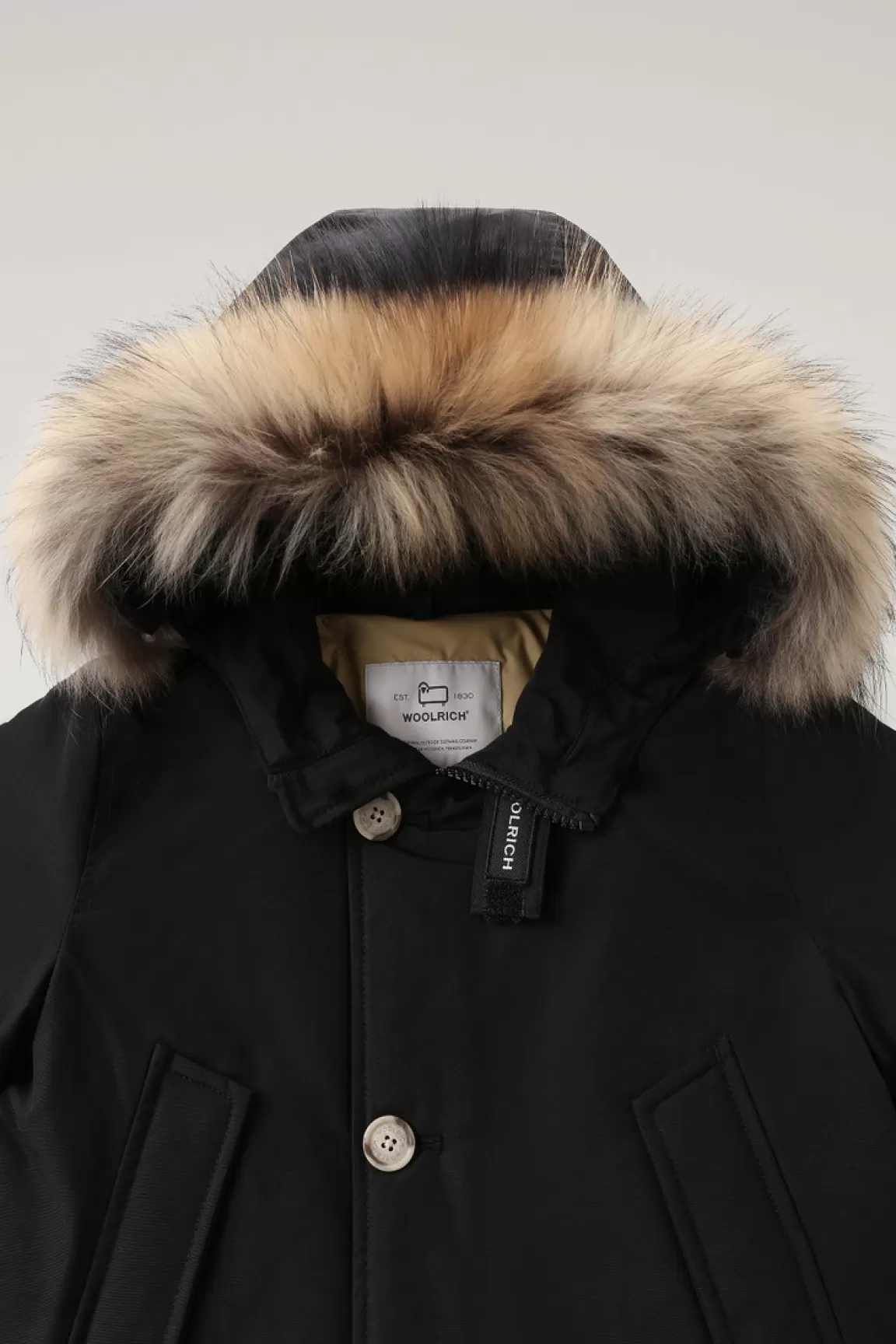Bambino Woolrich Parka>Arctic Parka In Ramar Cloth Da Bambino Con Pelliccia Removibile