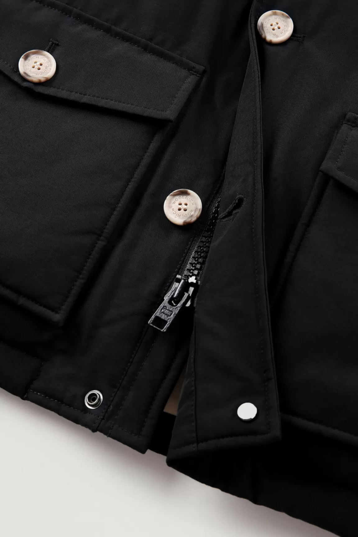 Bambino Woolrich Parka>Arctic Parka In Ramar Cloth Da Bambino Con Pelliccia Removibile