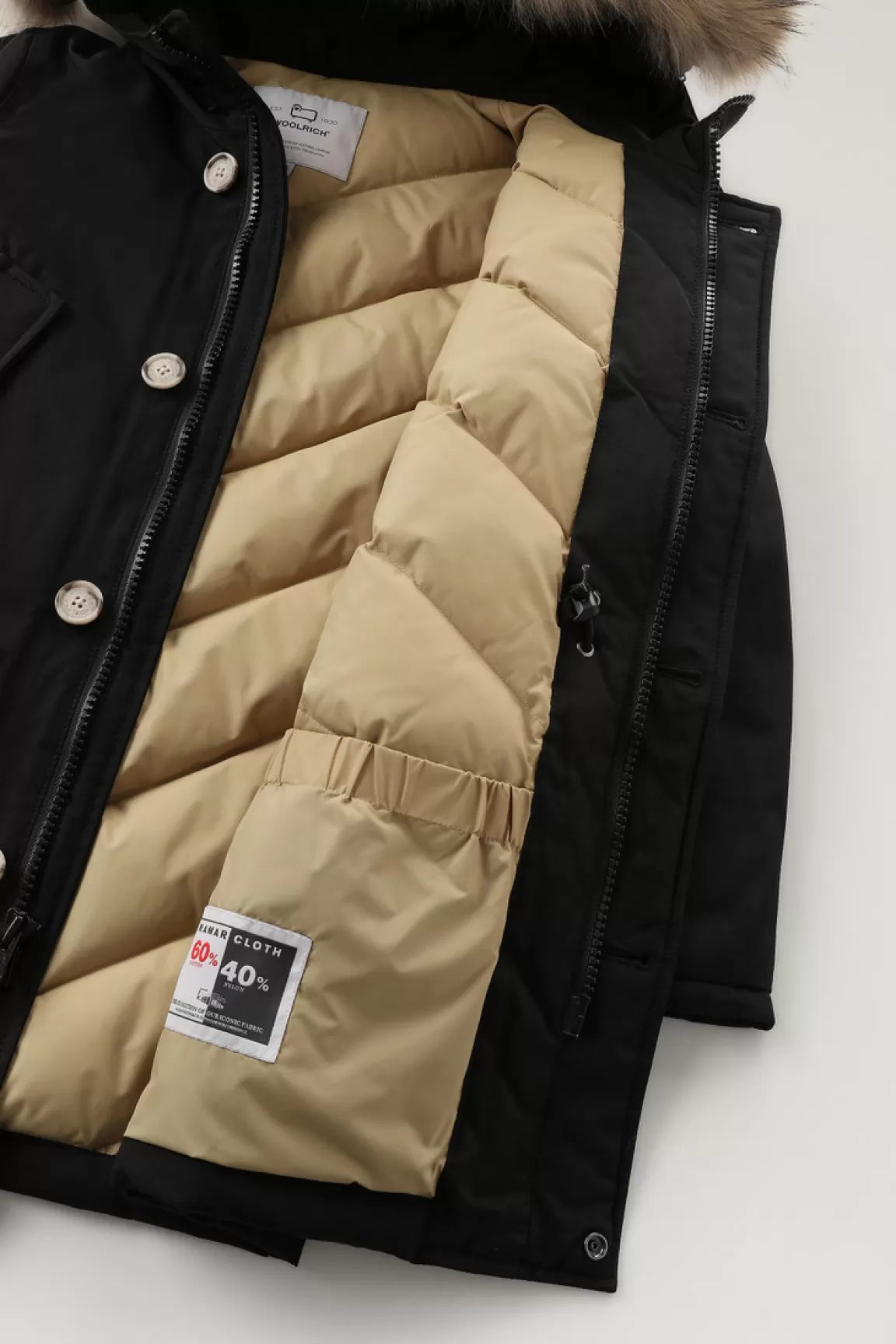 Bambino Woolrich Parka>Arctic Parka In Ramar Cloth Da Bambino Con Pelliccia Removibile
