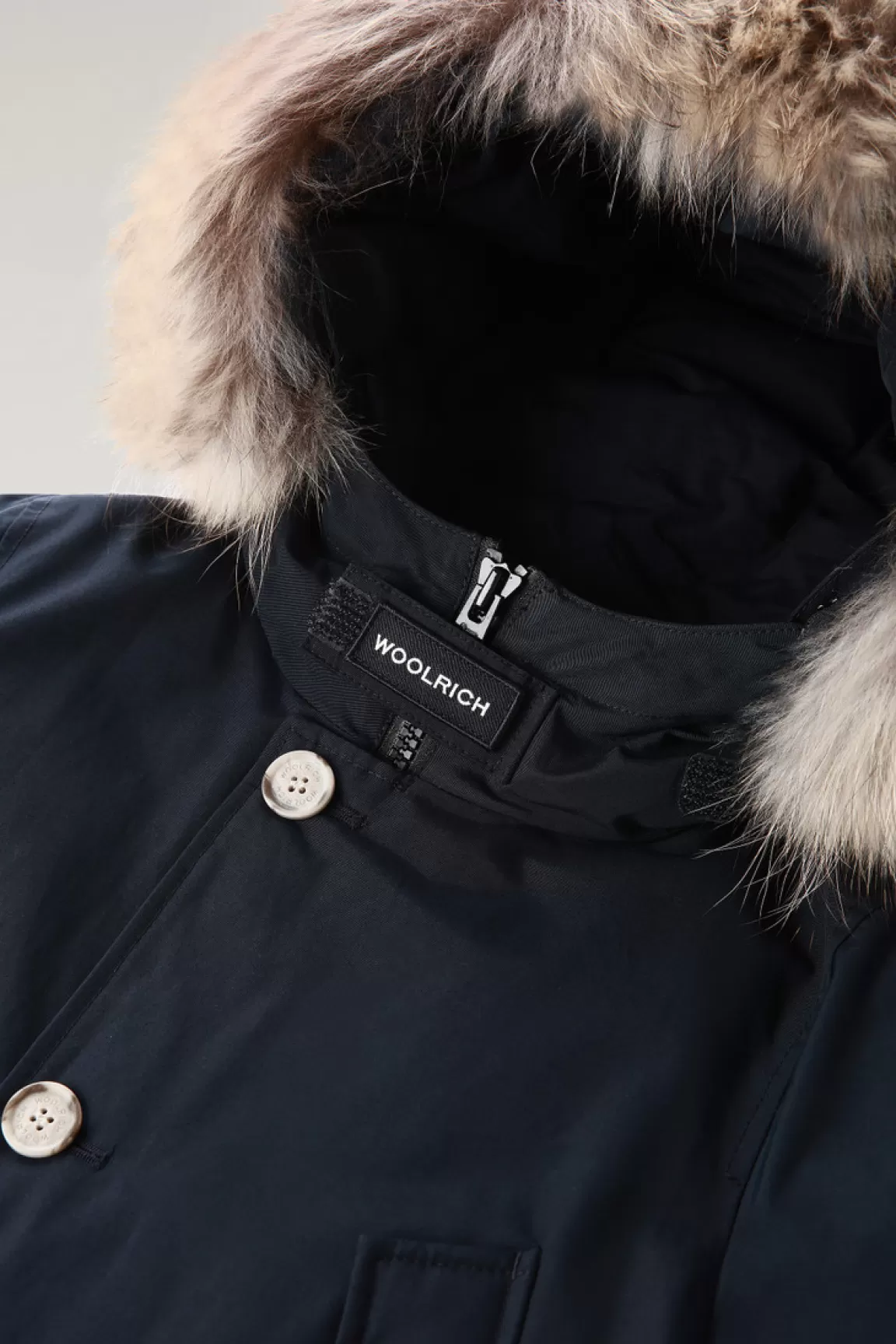 Bambino Woolrich Parka>Arctic Parka In Ramar Cloth Da Bambino Con Pelliccia Removibile