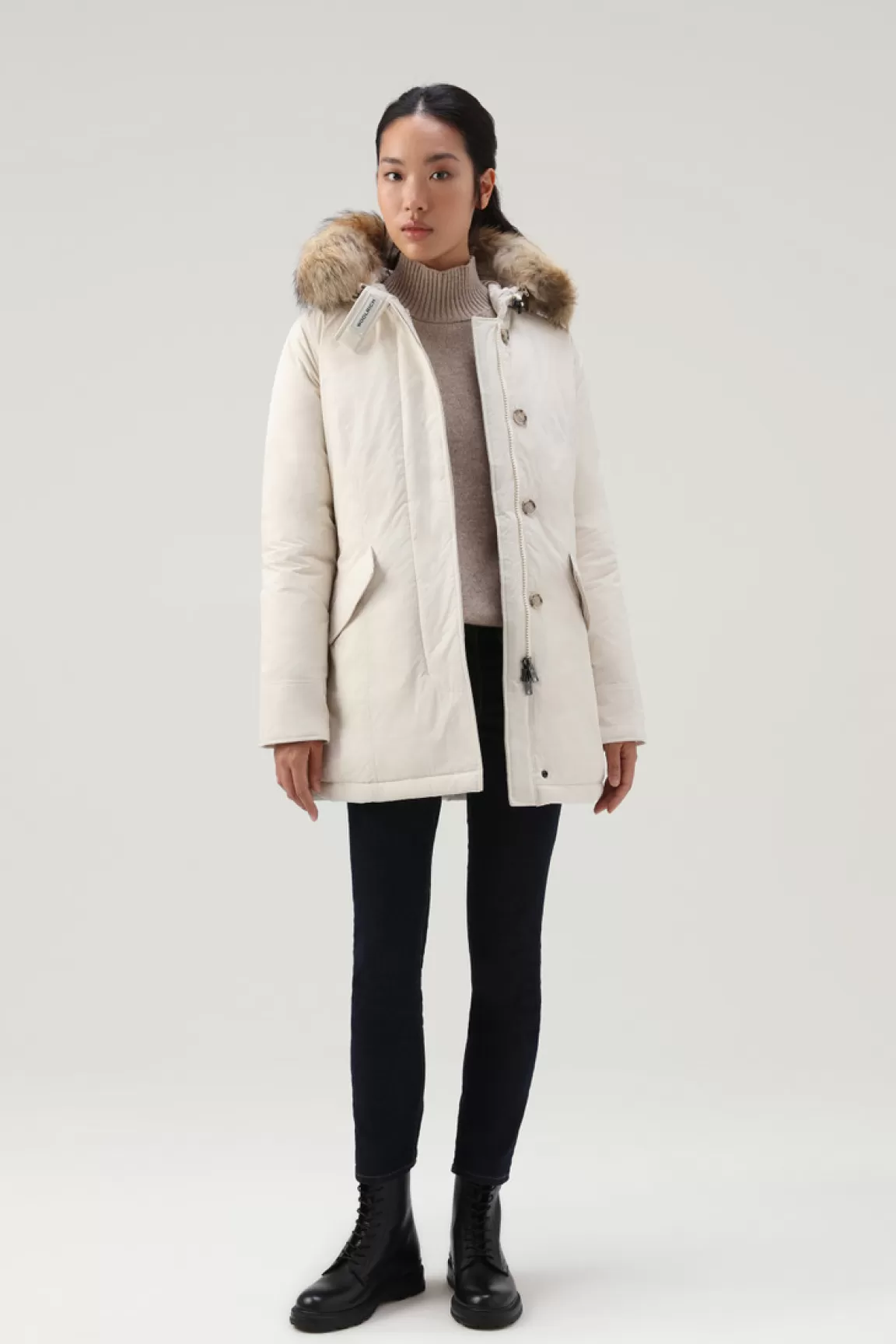 Donna Woolrich Parka>Arctic Parka In Urban Touch Con Pelliccia Removibile