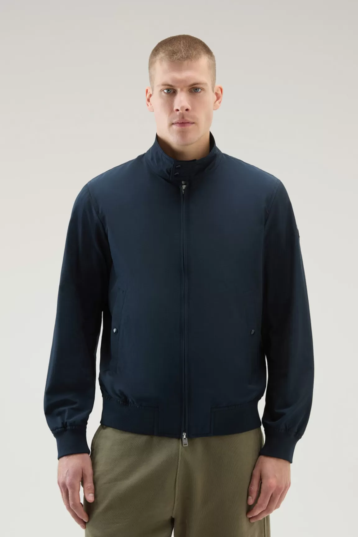 Uomo Woolrich Bomber>Bomber Cruiser In Ramar Cloth Con Collo Alto