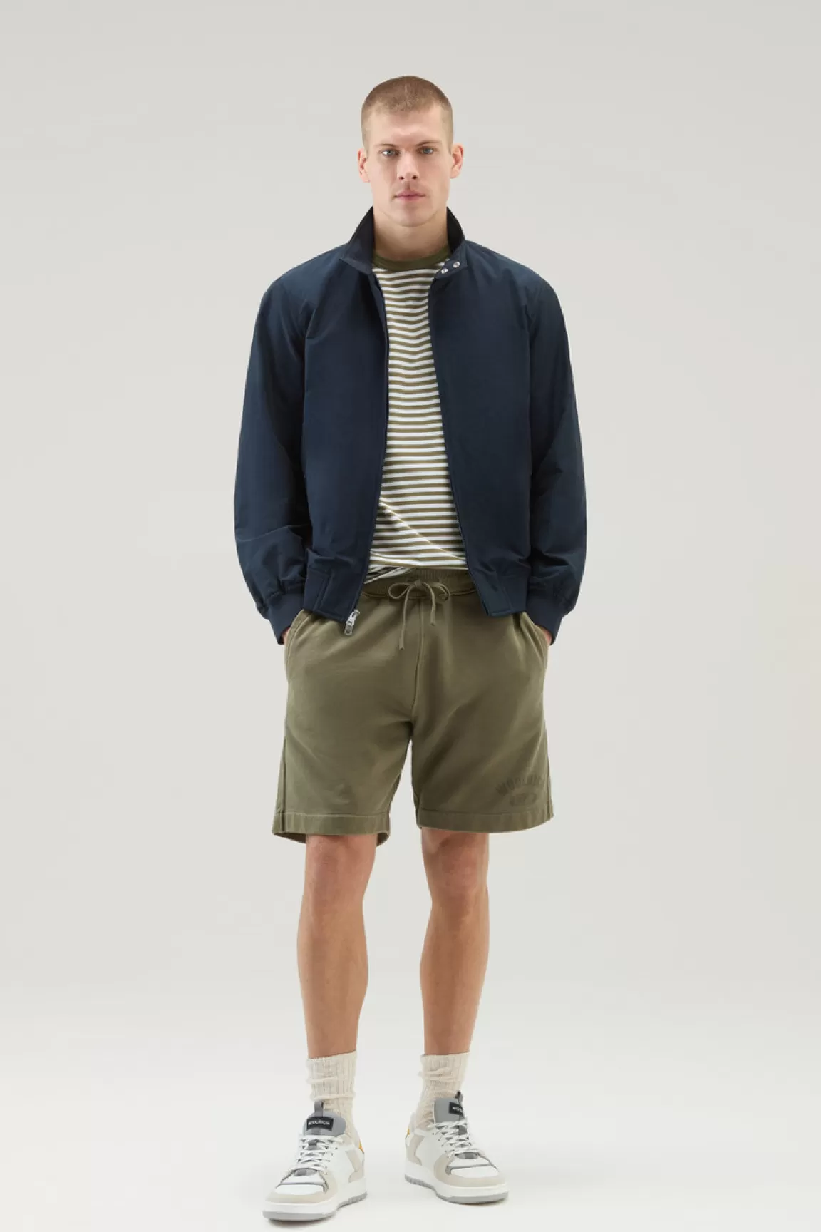 Uomo Woolrich Bomber>Bomber Cruiser In Ramar Cloth Con Collo Alto