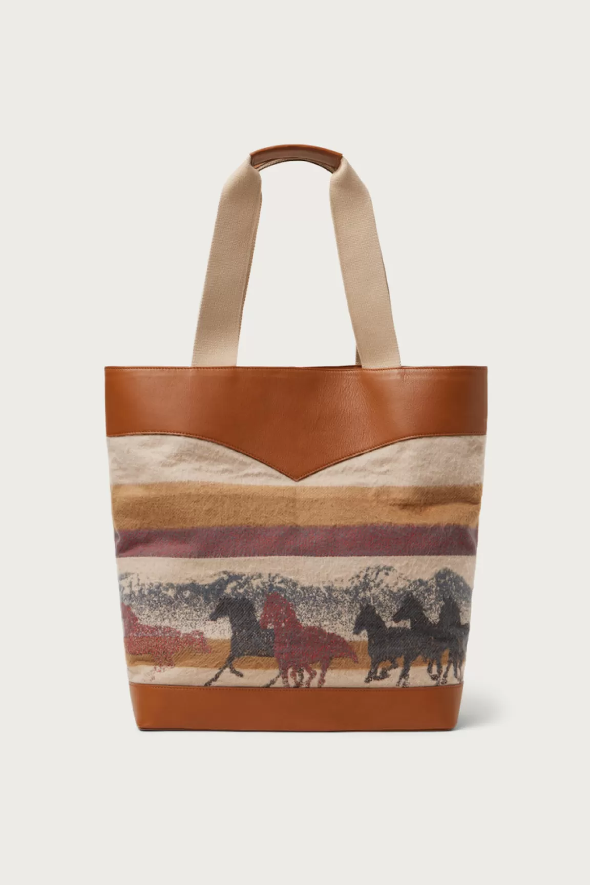 Uomo Woolrich One Of These Days / Woolrich>Borsa Tote In Puro Cotone Con Manici In Pelle - One Of These Days /