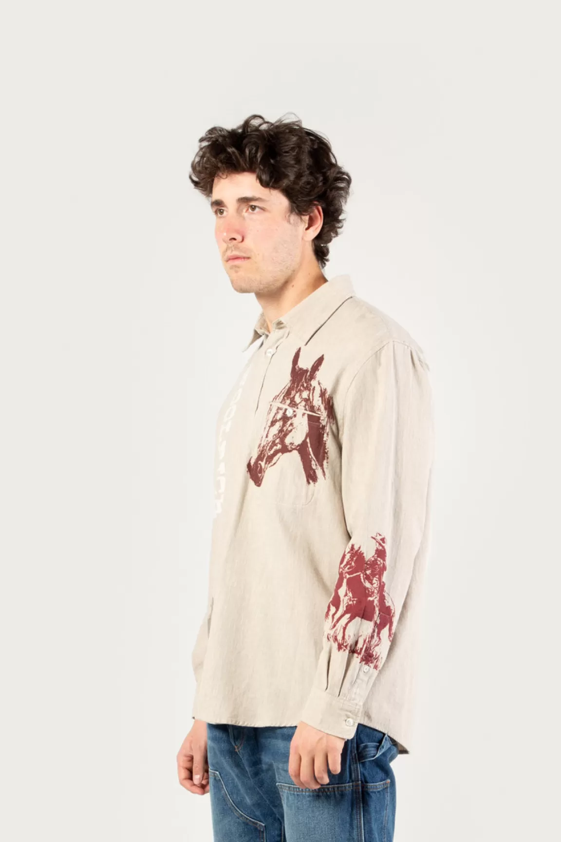 Uomo Woolrich One Of These Days / Woolrich | Camicie>Camicia In Flanella Con Stampa Western - One Of These Days /