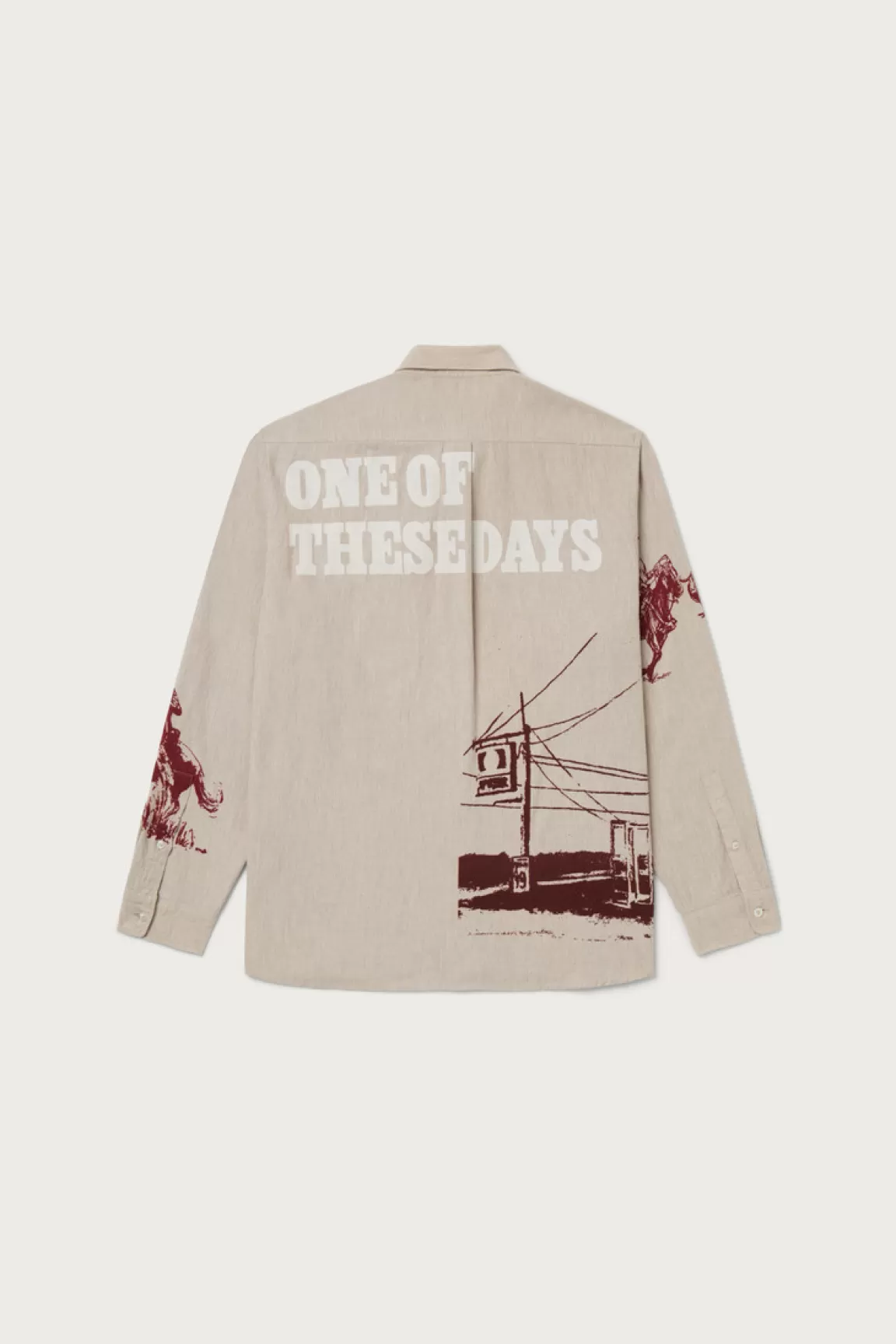 Uomo Woolrich One Of These Days / Woolrich | Camicie>Camicia In Flanella Con Stampa Western - One Of These Days /