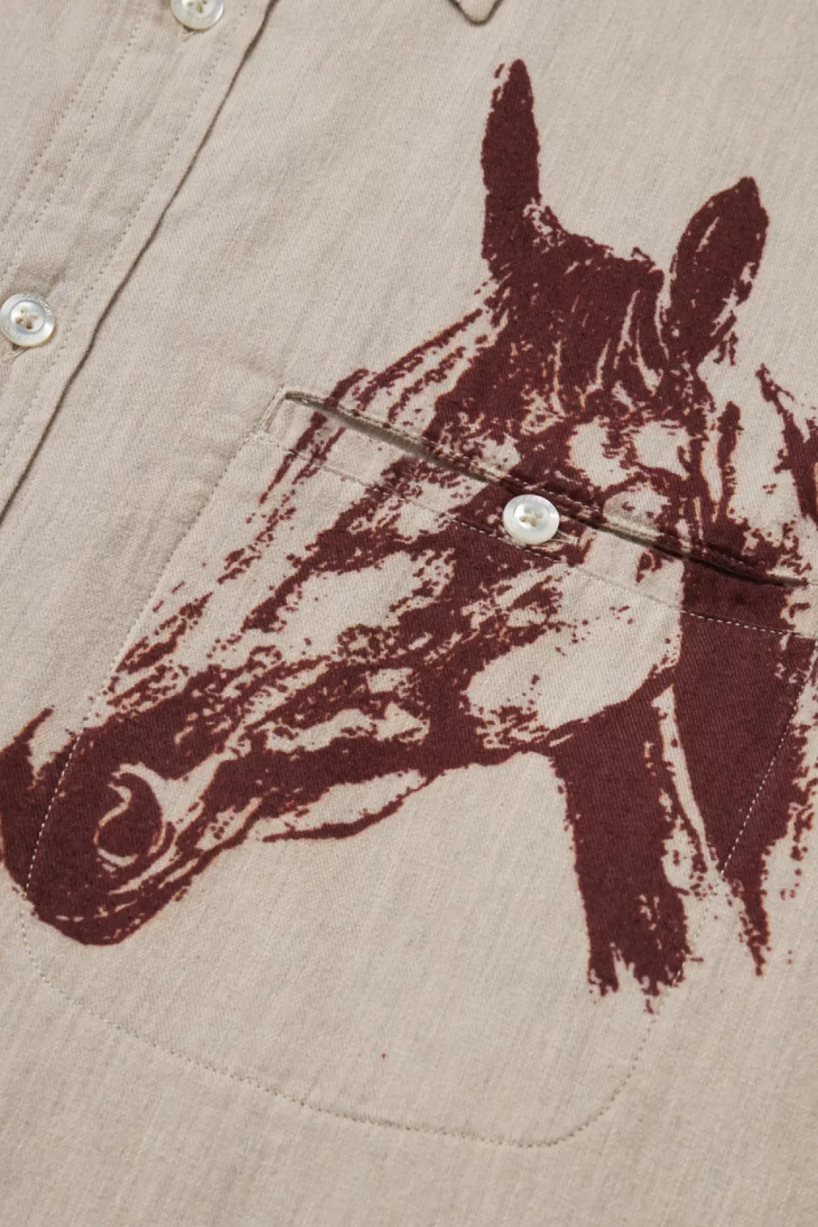 Uomo Woolrich One Of These Days / Woolrich | Camicie>Camicia In Flanella Con Stampa Western - One Of These Days /