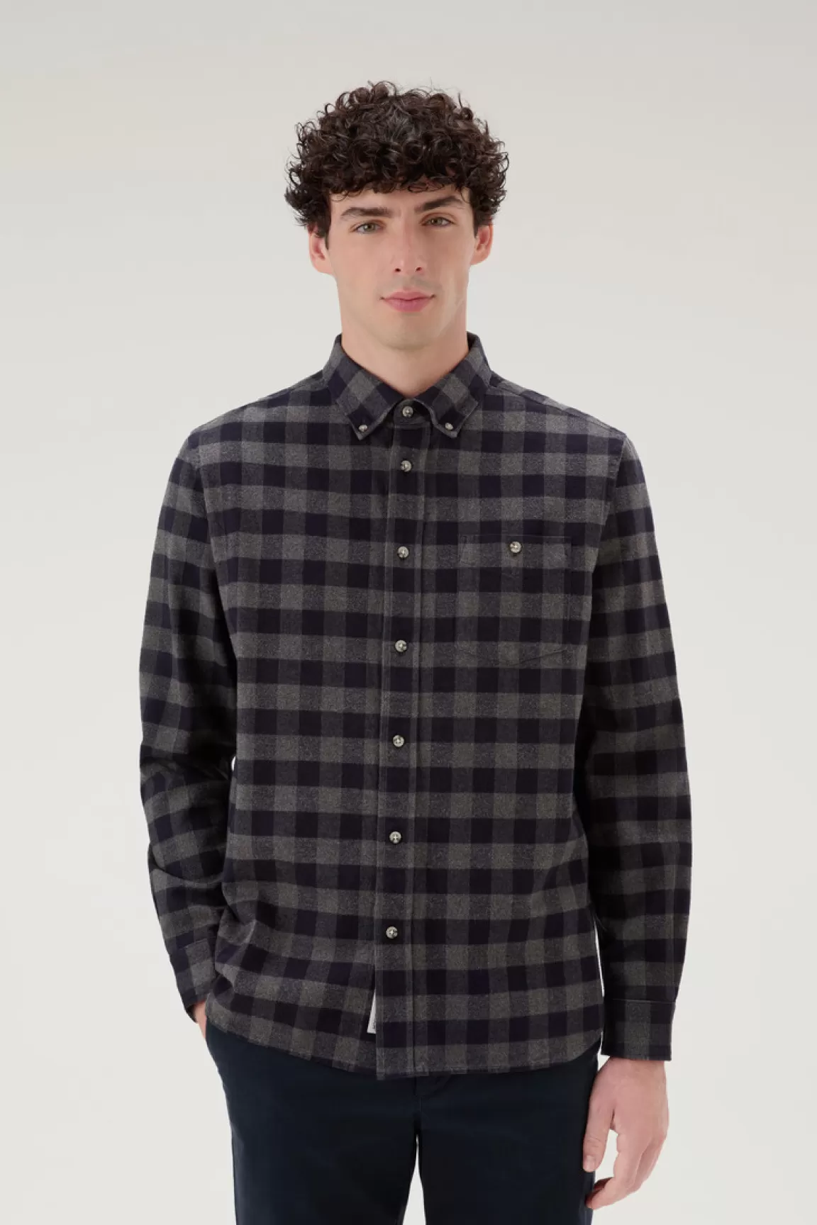 Uomo Woolrich Camicie>Camicia Traditional A Quadri In Flanella