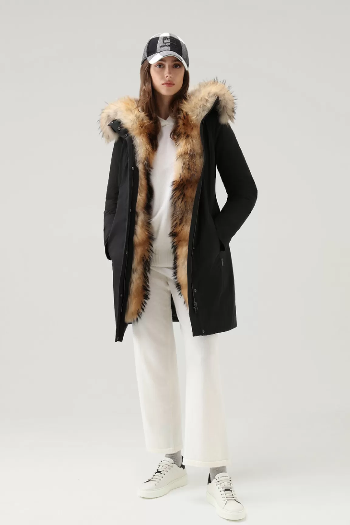 Donna Woolrich Cappotti | Parka>Cappotto Boulder In Urban Touch