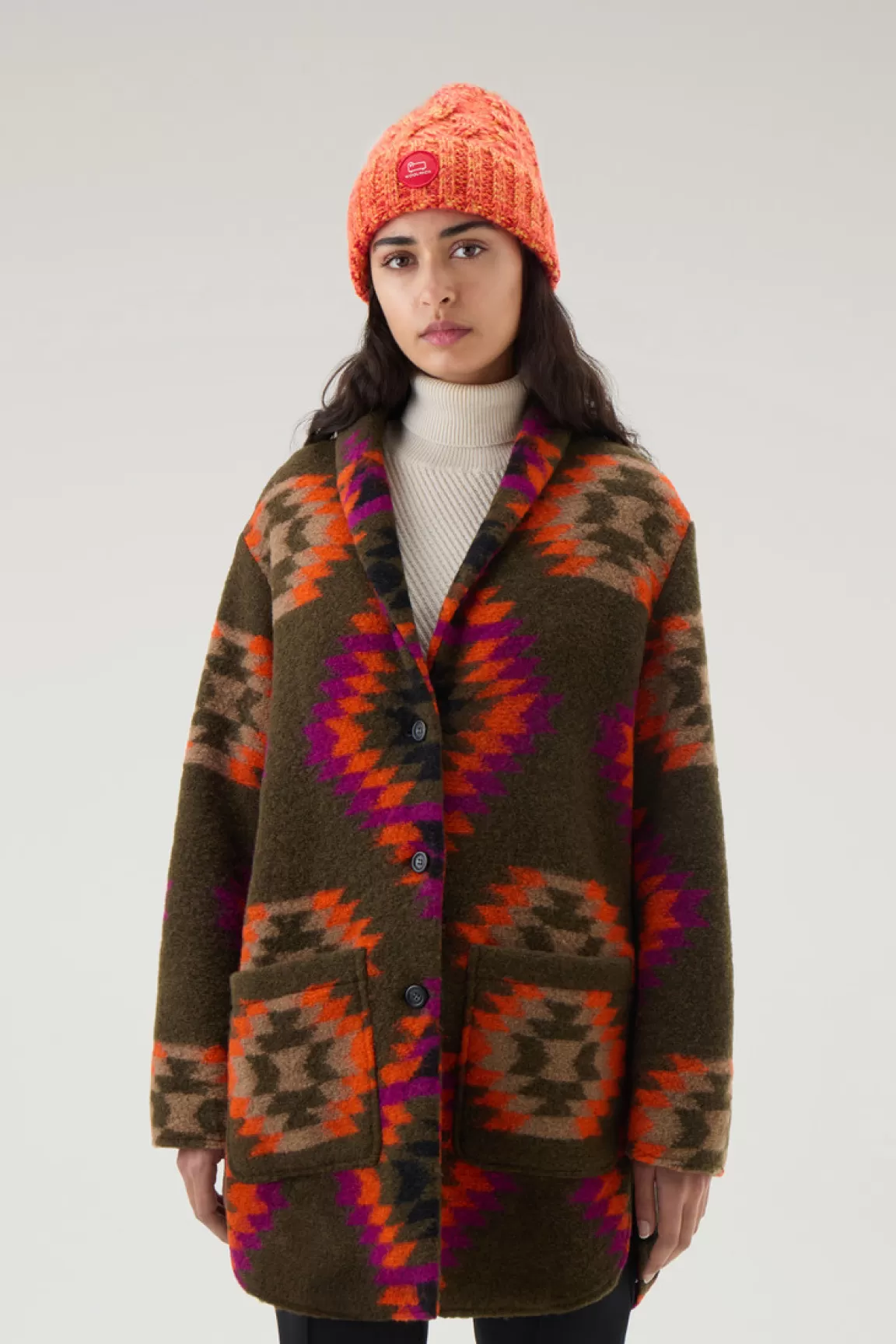 Donna Woolrich Cappotti>Cappotto Gentry In Misto Lana