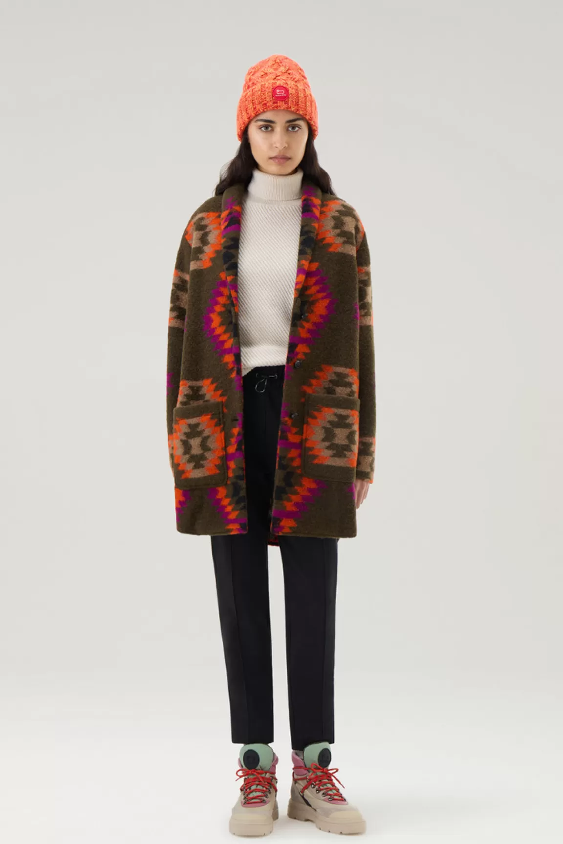 Donna Woolrich Cappotti>Cappotto Gentry In Misto Lana