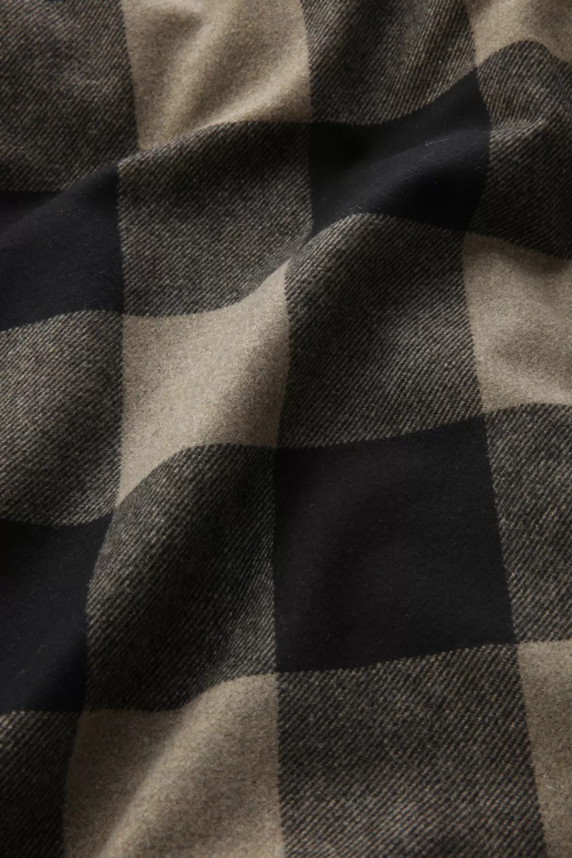 Uomo Woolrich Giacche a camicia | Giacche>Giacca A Camicia Imbottita Alaskan A Quadri In Misto Lana Italiana Riciclata