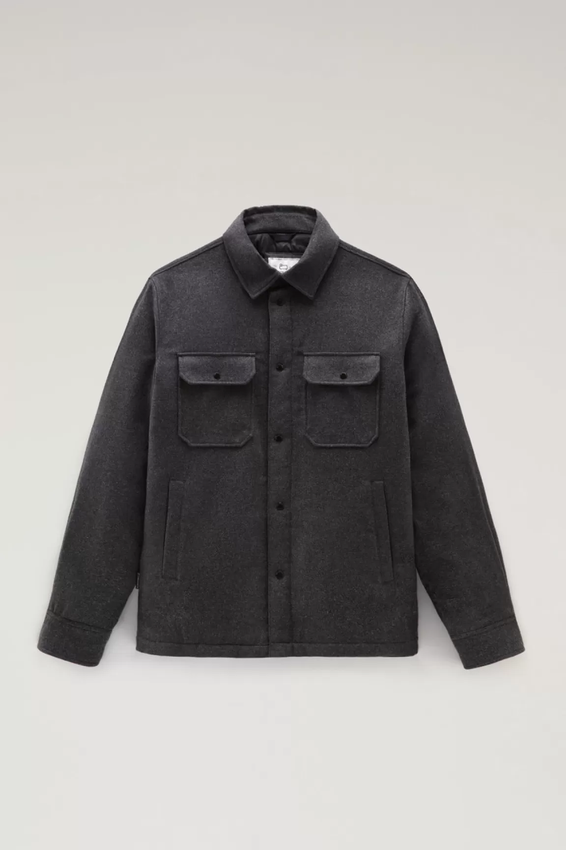 Uomo Woolrich Giacche a camicia | Giacche>Giacca A Camicia Imbottita Alaskan In Misto Lana Italiana Riciclata