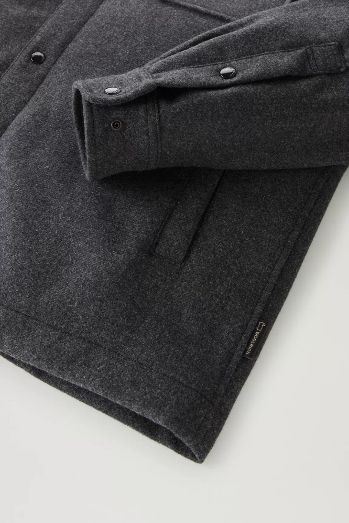 Uomo Woolrich Giacche a camicia | Giacche>Giacca A Camicia Imbottita Alaskan In Misto Lana Italiana Riciclata