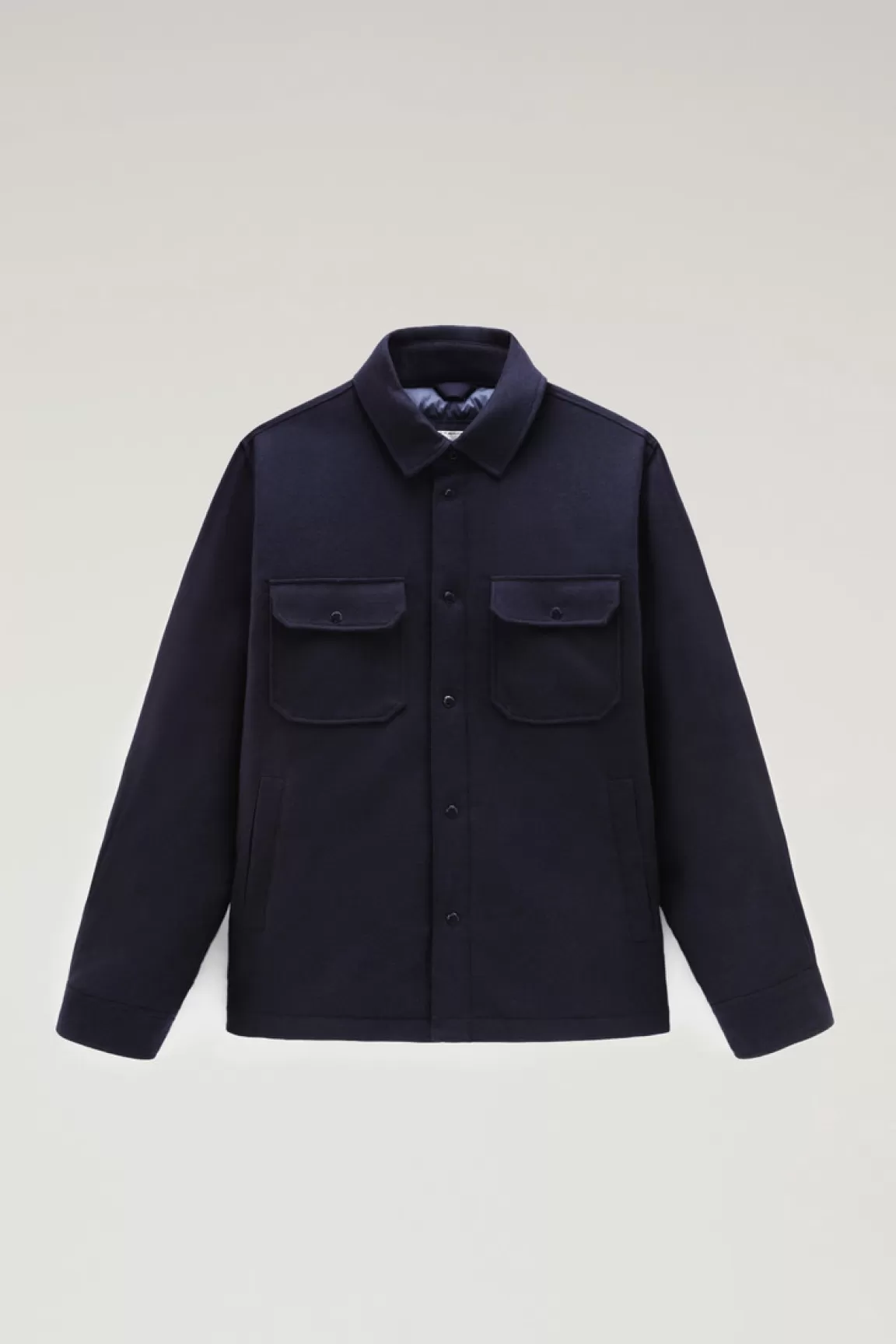 Uomo Woolrich Giacche a camicia | Giacche>Giacca A Camicia Imbottita Alaskan In Misto Lana Italiana Riciclata