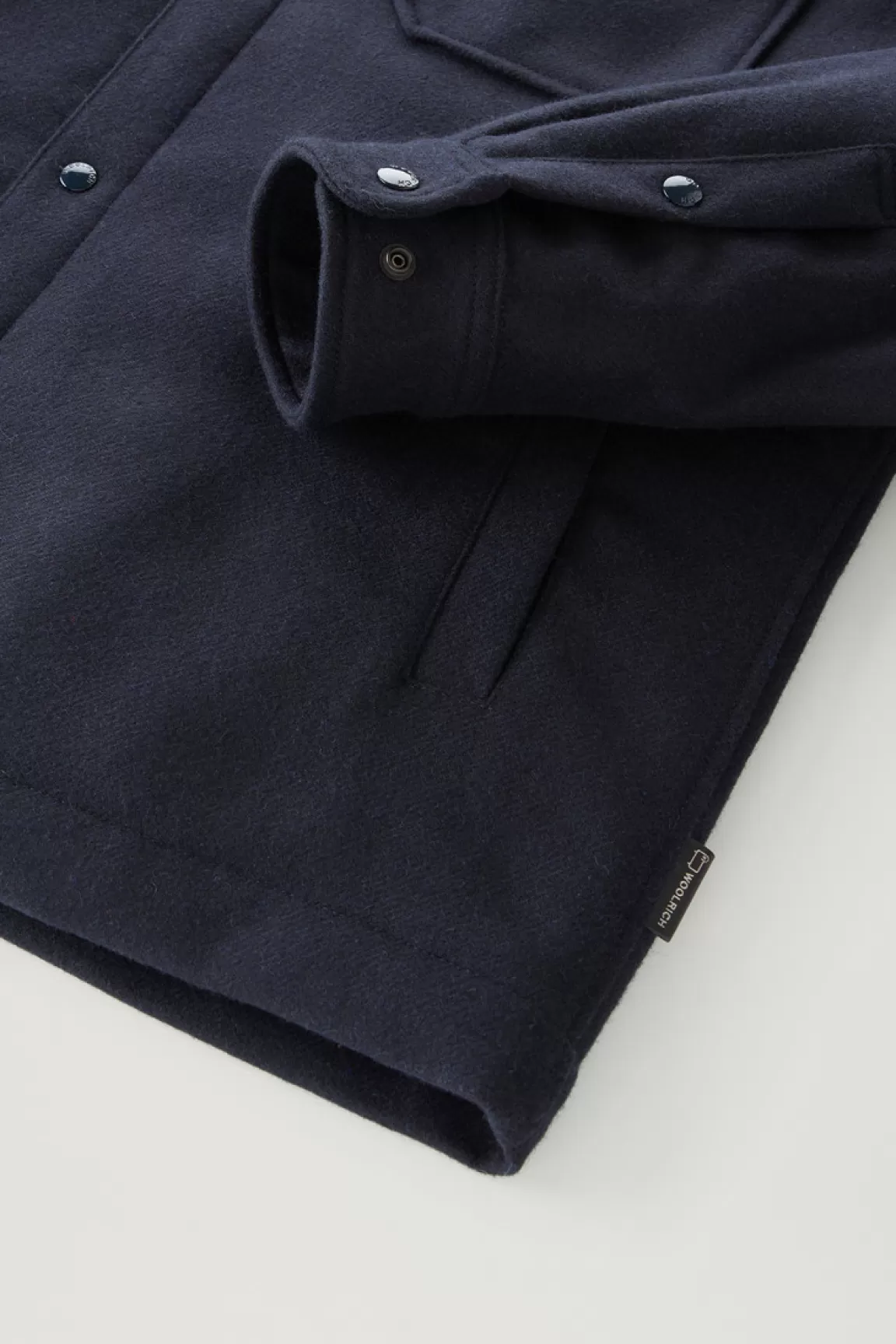 Uomo Woolrich Giacche a camicia | Giacche>Giacca A Camicia Imbottita Alaskan In Misto Lana Italiana Riciclata