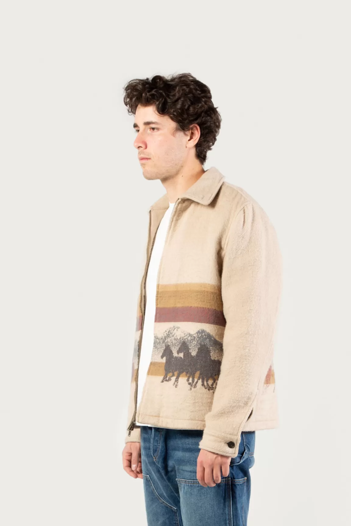 Uomo Woolrich One Of These Days / Woolrich | Giacche a camicia>Giacca A Camicia In Puro Cotone Con Lavorazione In Jacquard - One Of These Days /