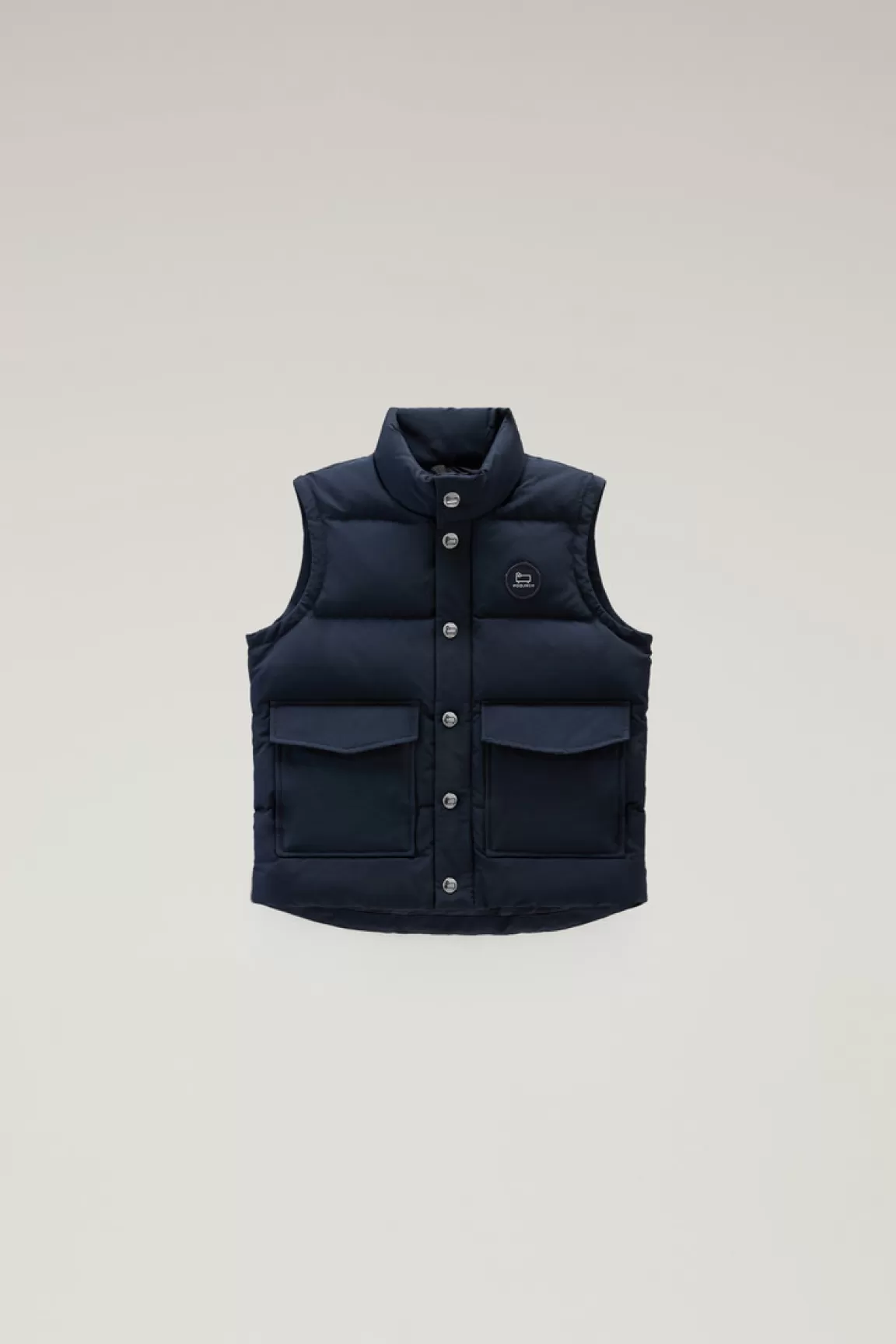 Bambino Woolrich Giacche>Gilet Aleutian In Ramar Cloth Trapuntato Da Bambino