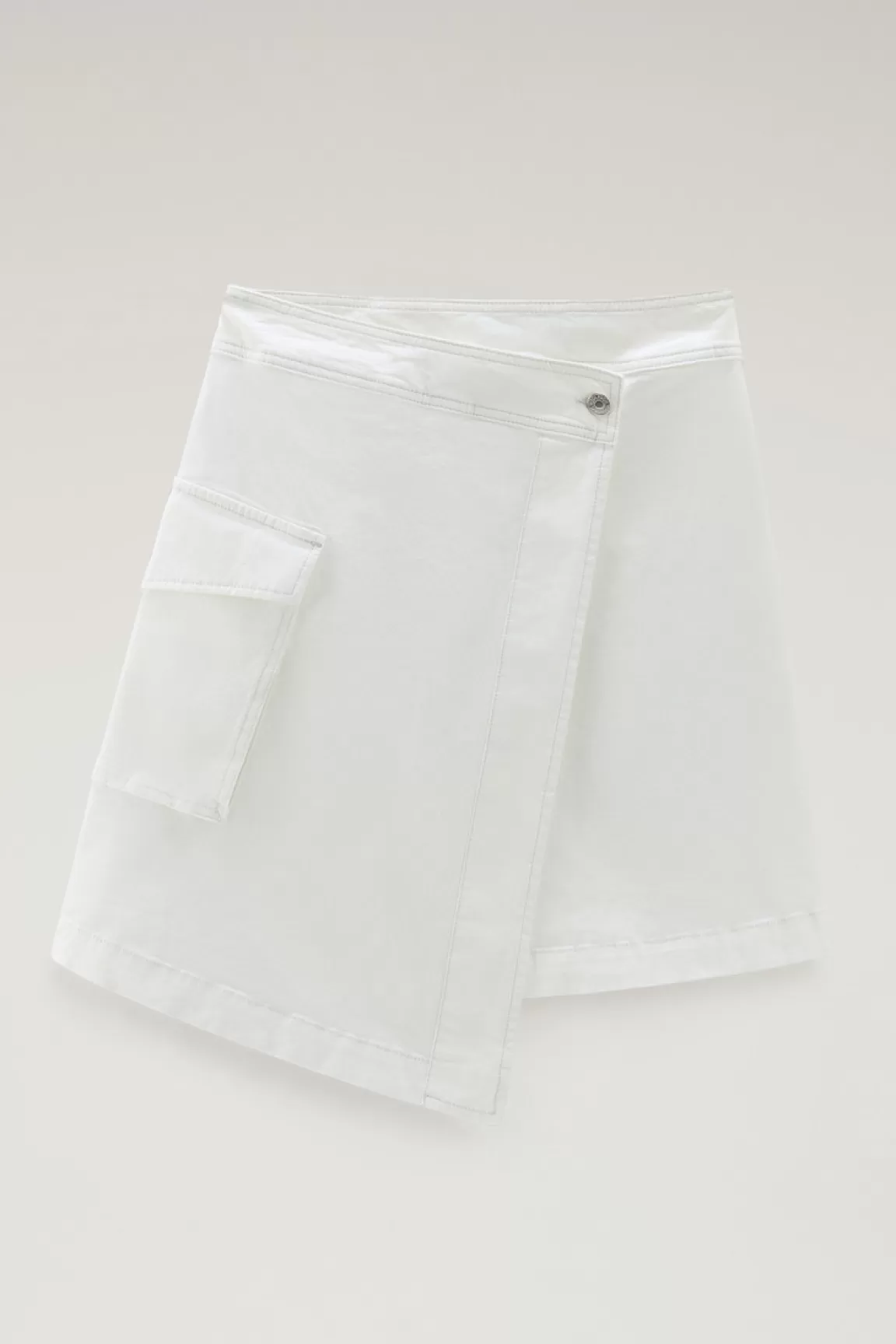 Donna Woolrich Vestiti e gonne>Gonna Cargo A Portafoglio Tinta In Capo In Twill Di Cotone