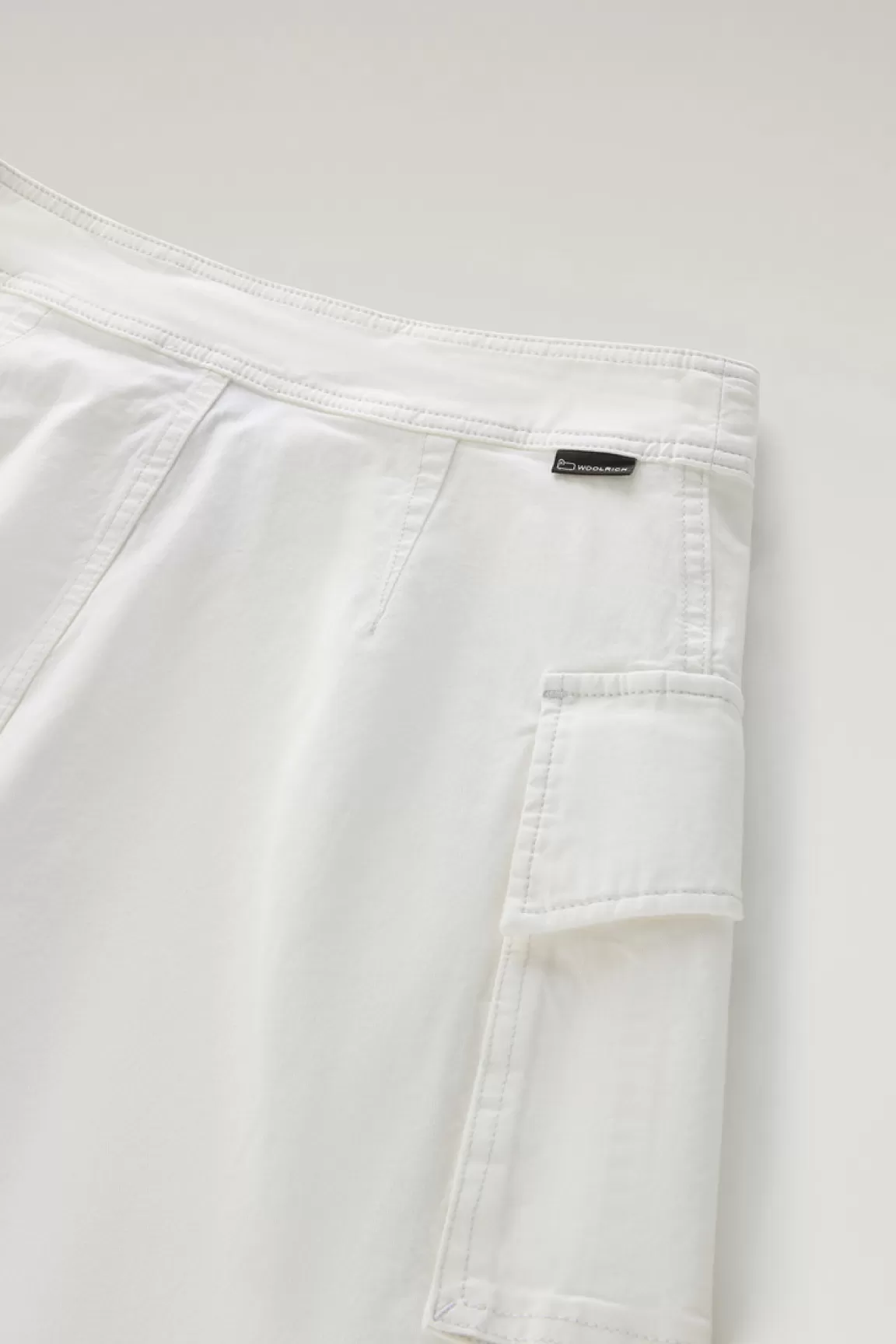 Donna Woolrich Vestiti e gonne>Gonna Cargo A Portafoglio Tinta In Capo In Twill Di Cotone