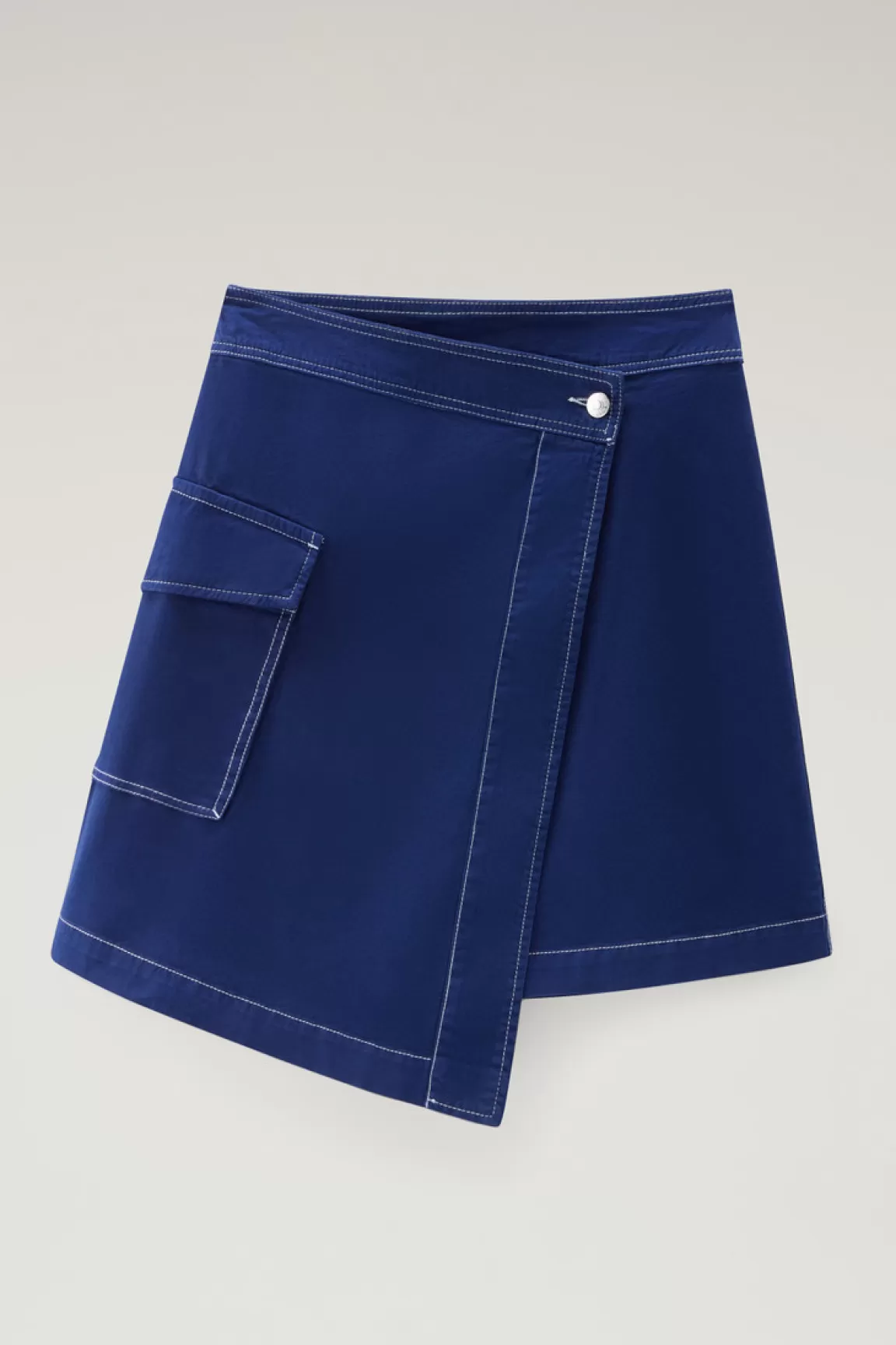 Donna Woolrich Vestiti e gonne>Gonna Cargo A Portafoglio Tinta In Capo In Twill Di Cotone