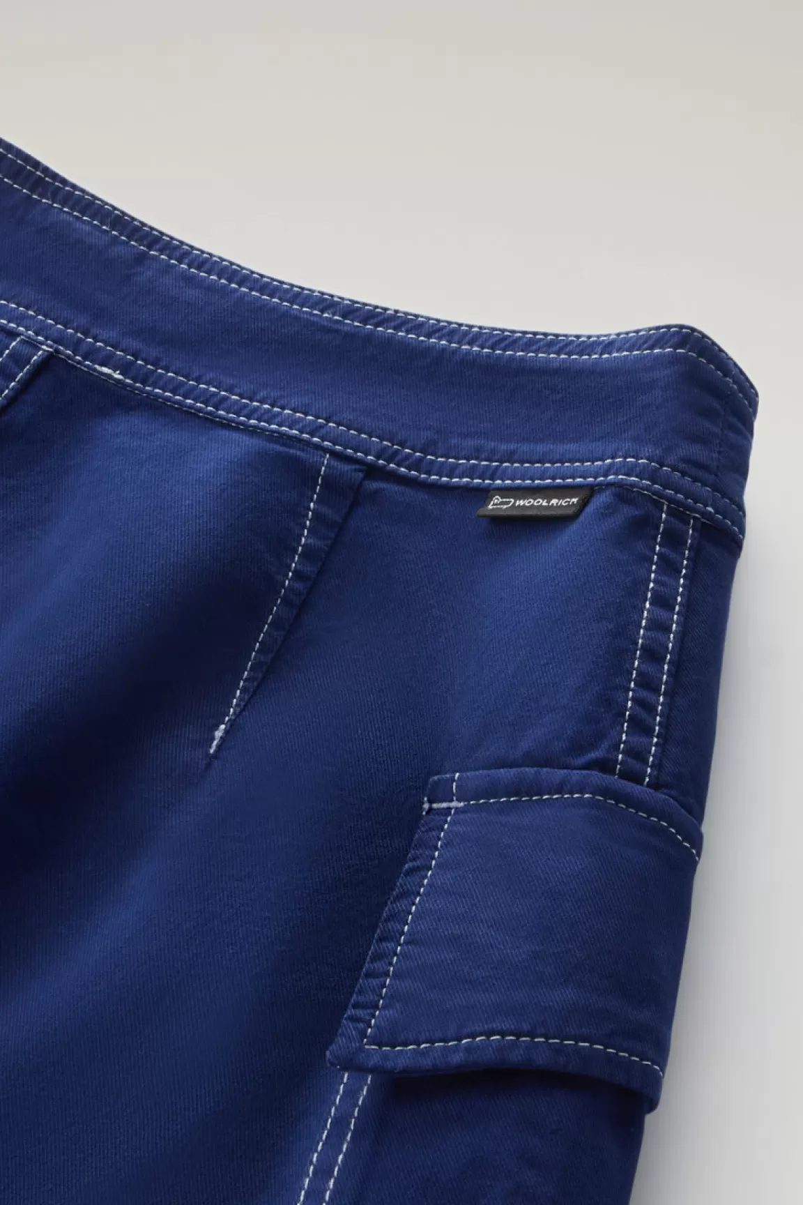 Donna Woolrich Vestiti e gonne>Gonna Cargo A Portafoglio Tinta In Capo In Twill Di Cotone
