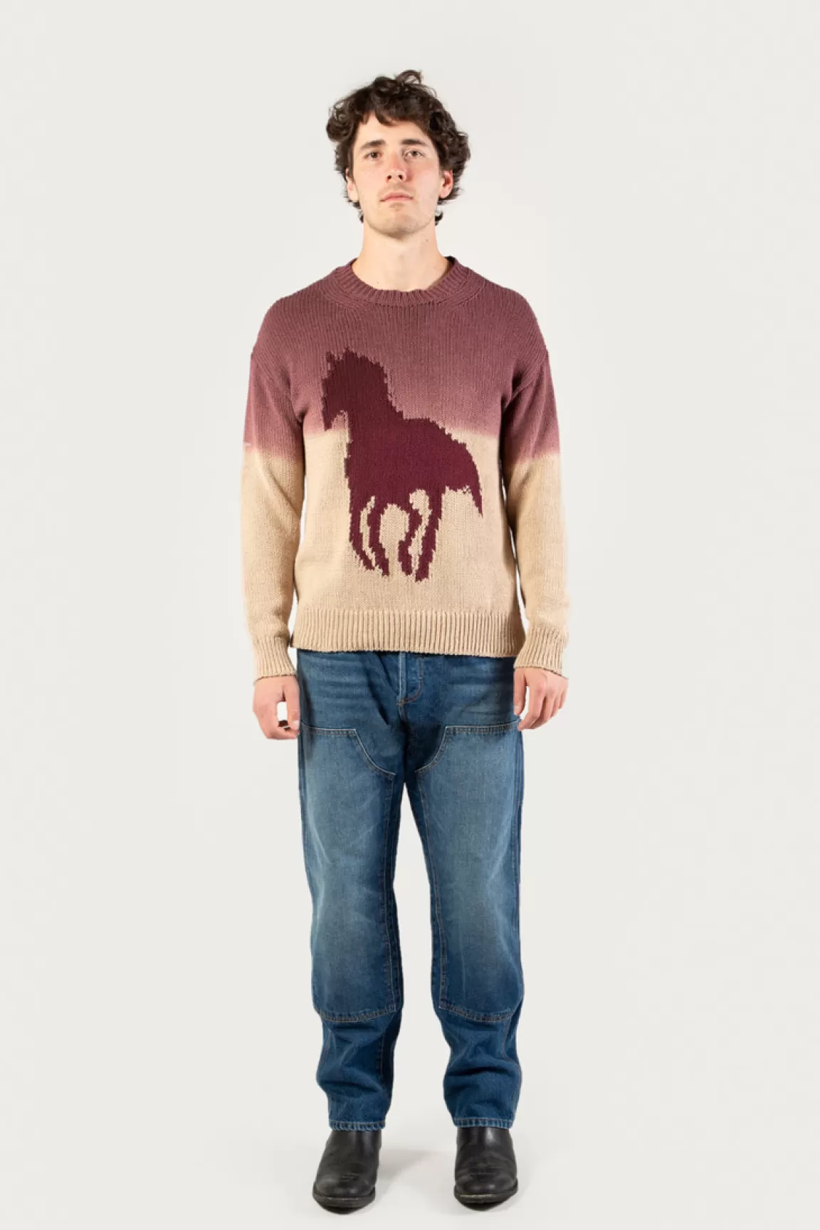 Uomo Woolrich One Of These Days / Woolrich | Maglieria>Maglia Girocollo In Misto Cotone Con Effetto Ombré - One Of These Days /