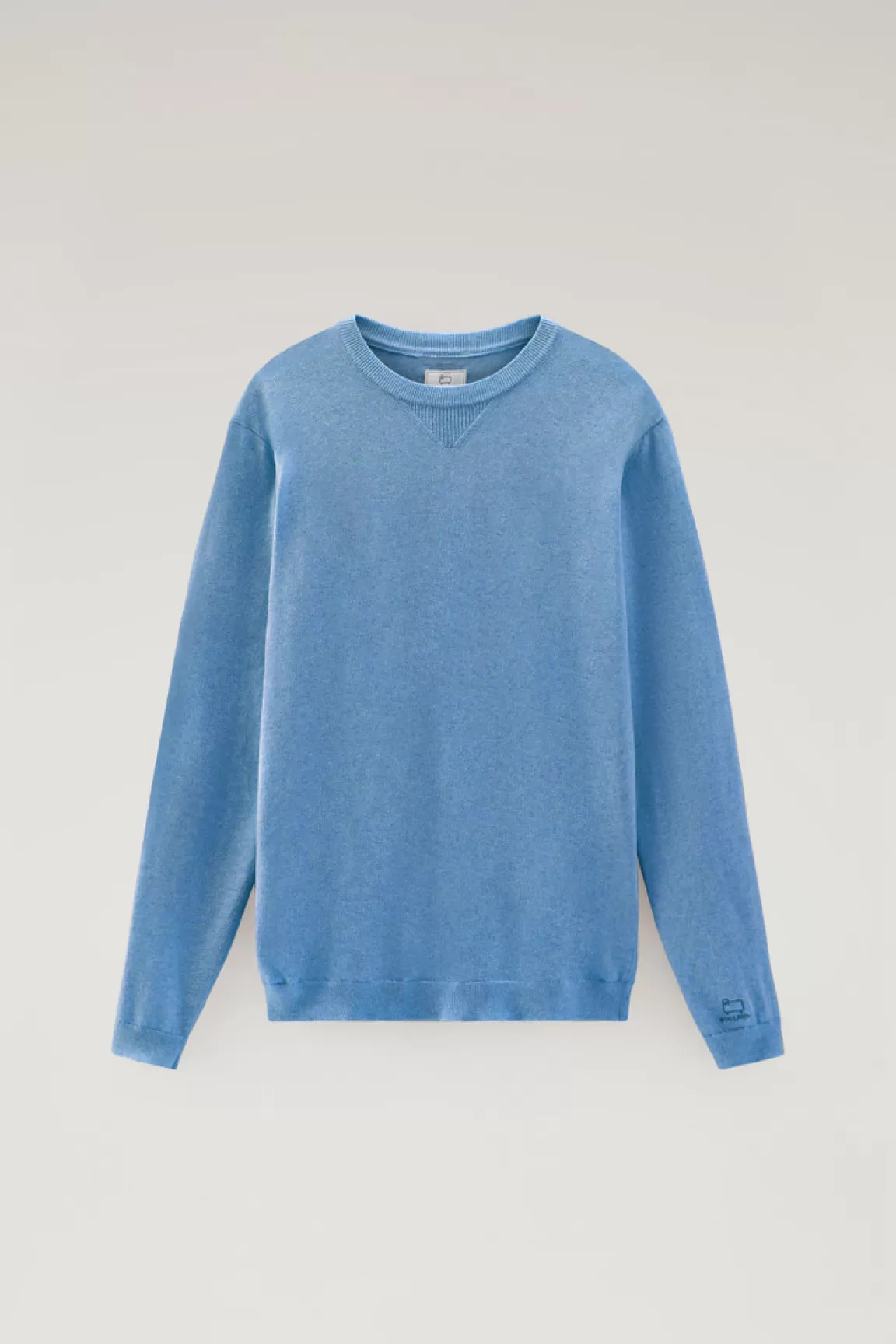 Uomo Woolrich Maglieria>Maglia Girocollo In Puro Cotone