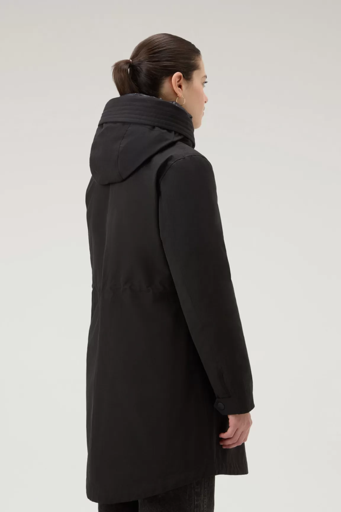 Donna Woolrich Parka>Military Parka 3 In 1 In Ramar Cloth Con Giacca Trapuntata Removibile