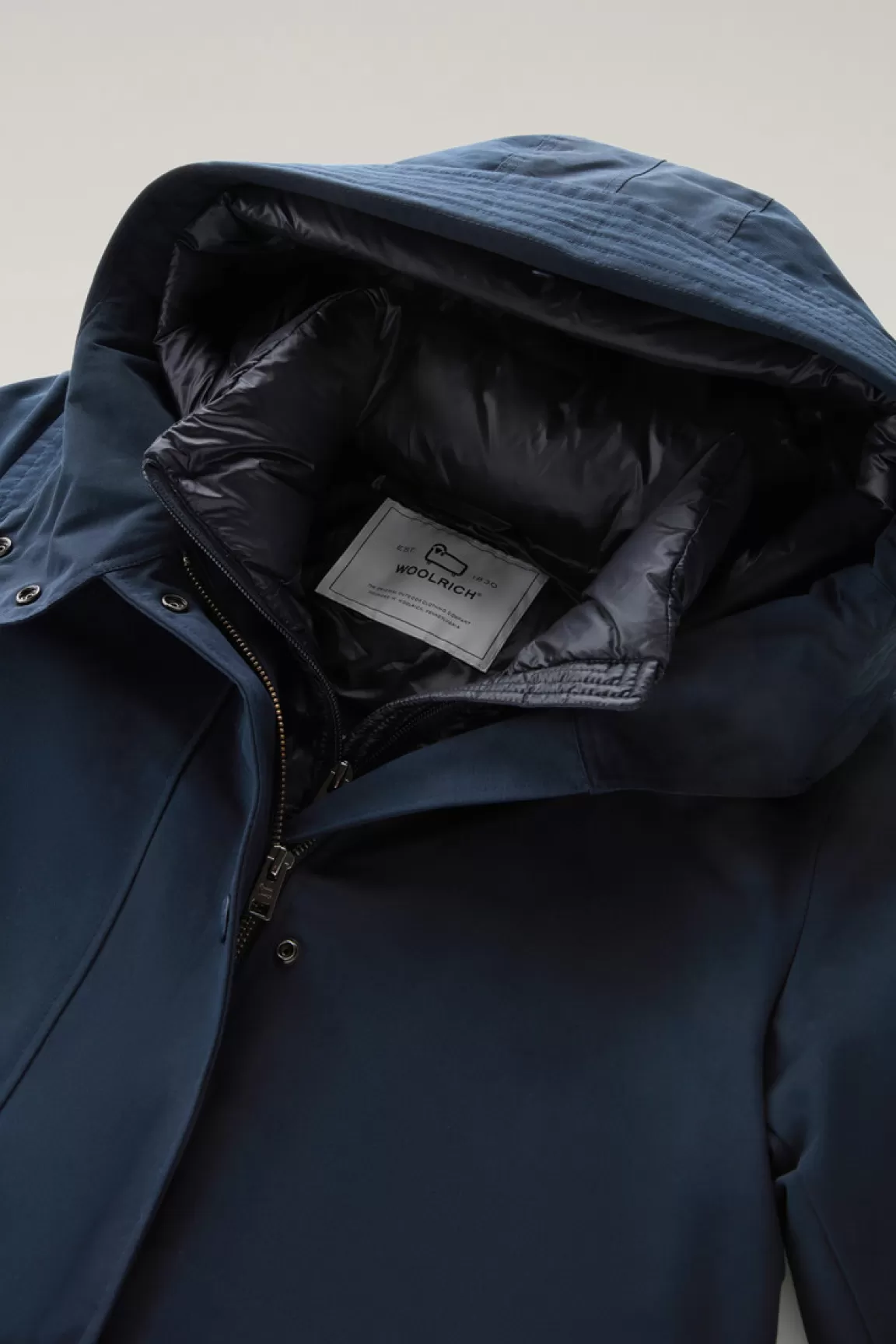 Donna Woolrich Parka>Military Parka 3 In 1 In Ramar Cloth Con Giacca Trapuntata Removibile