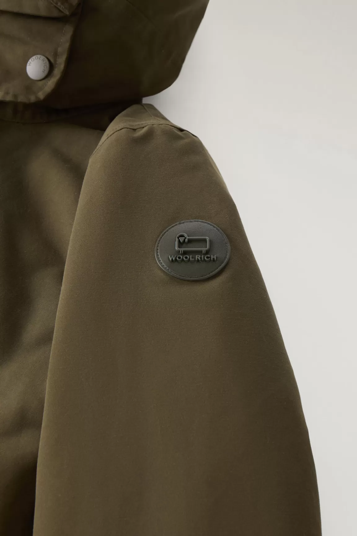 Donna Woolrich Parka>Military Parka 3 In 1 In Ramar Cloth Con Giacca Trapuntata Removibile