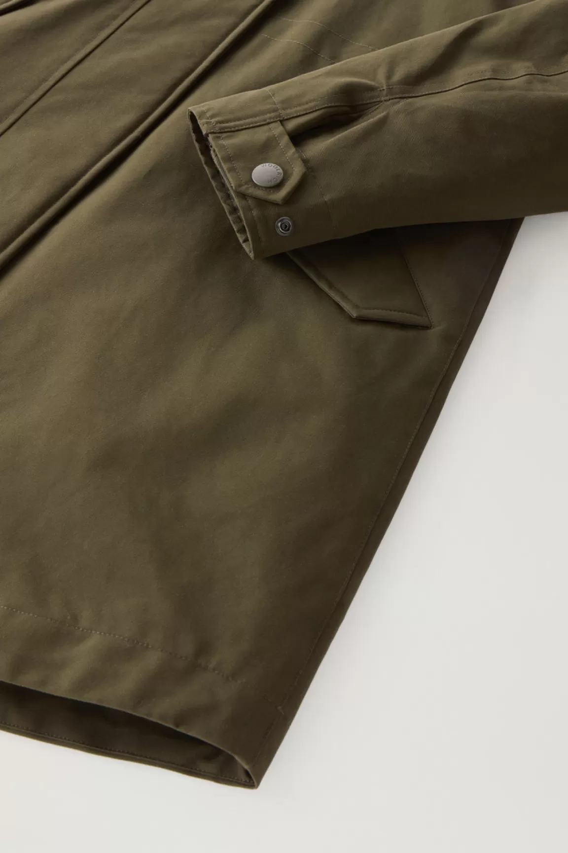 Donna Woolrich Parka>Military Parka 3 In 1 In Ramar Cloth Con Giacca Trapuntata Removibile