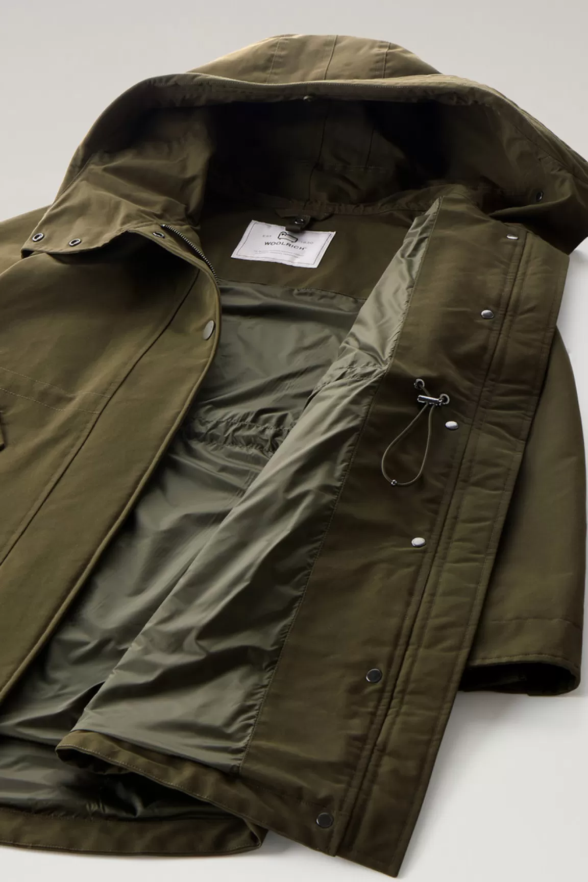 Donna Woolrich Parka>Military Parka 3 In 1 In Ramar Cloth Con Giacca Trapuntata Removibile