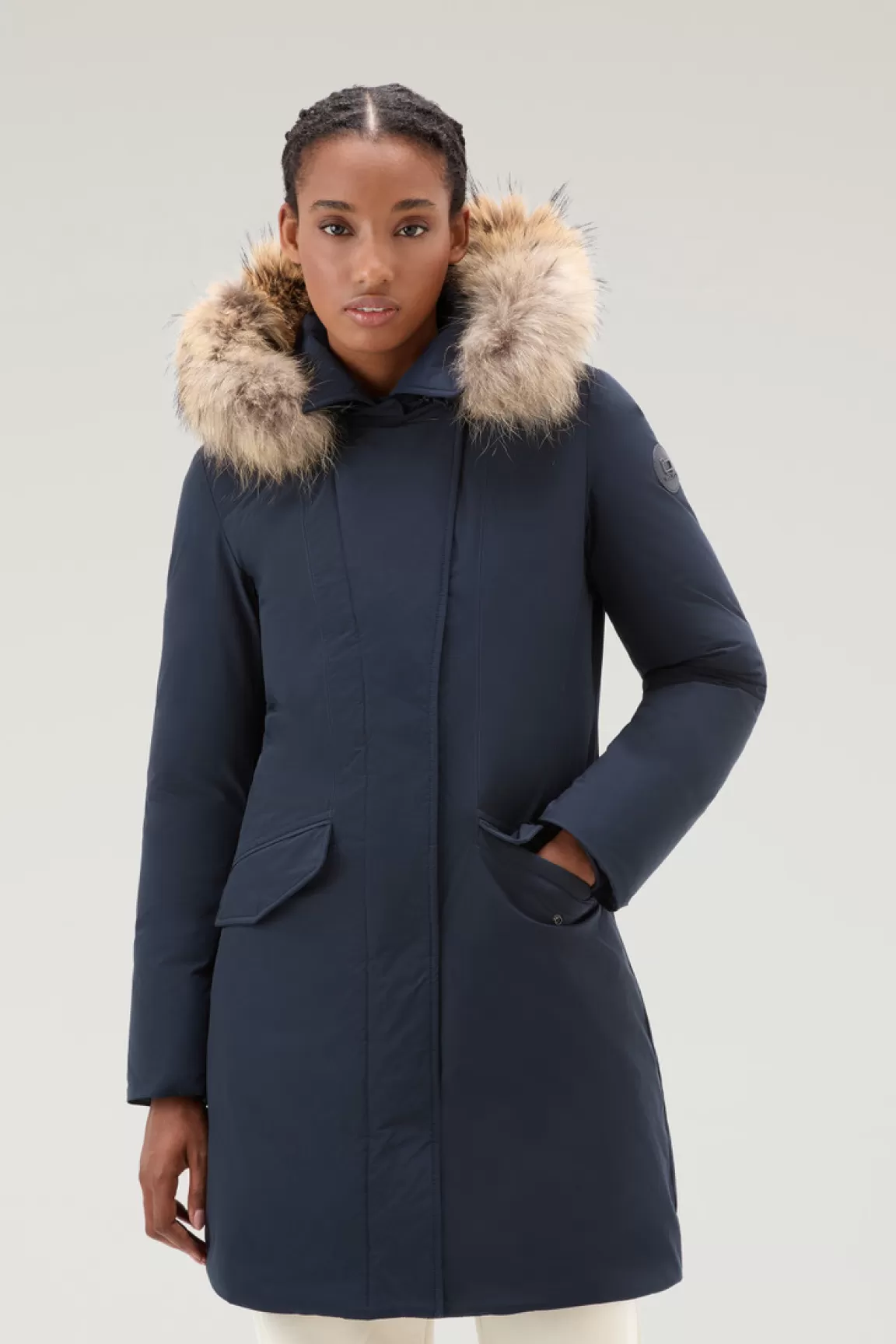 Donna Woolrich Parka>Modern Vail Parka Con Cappuccio Staccabile