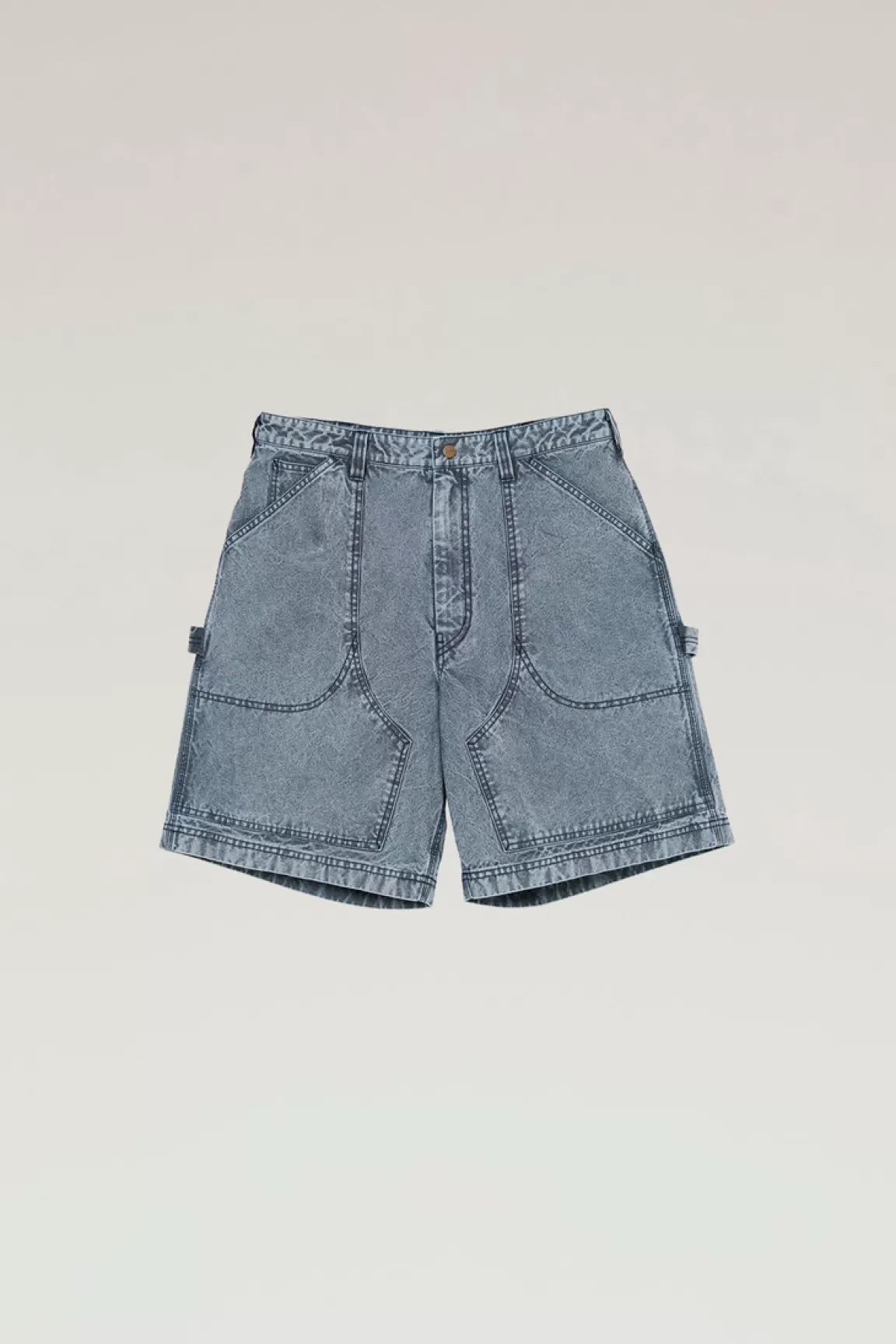 Uomo Woolrich Outdoor Label Designed in Japan | Pantaloni e pantaloncini>Pantaloncini Carpenter In Misto Nylon CORDURA E Cotone Tinto In Corda