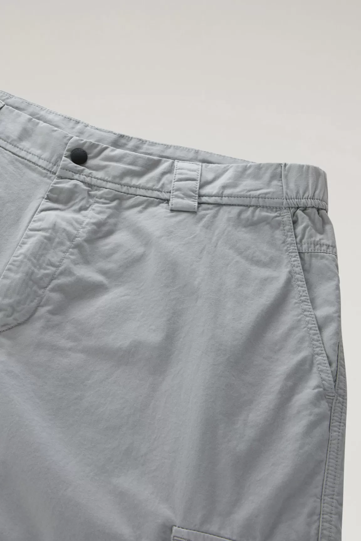 Uomo Woolrich Pantaloni e pantaloncini>Pantaloni Cargo Tinti In Capo In Gabardina Di Puro Cotone