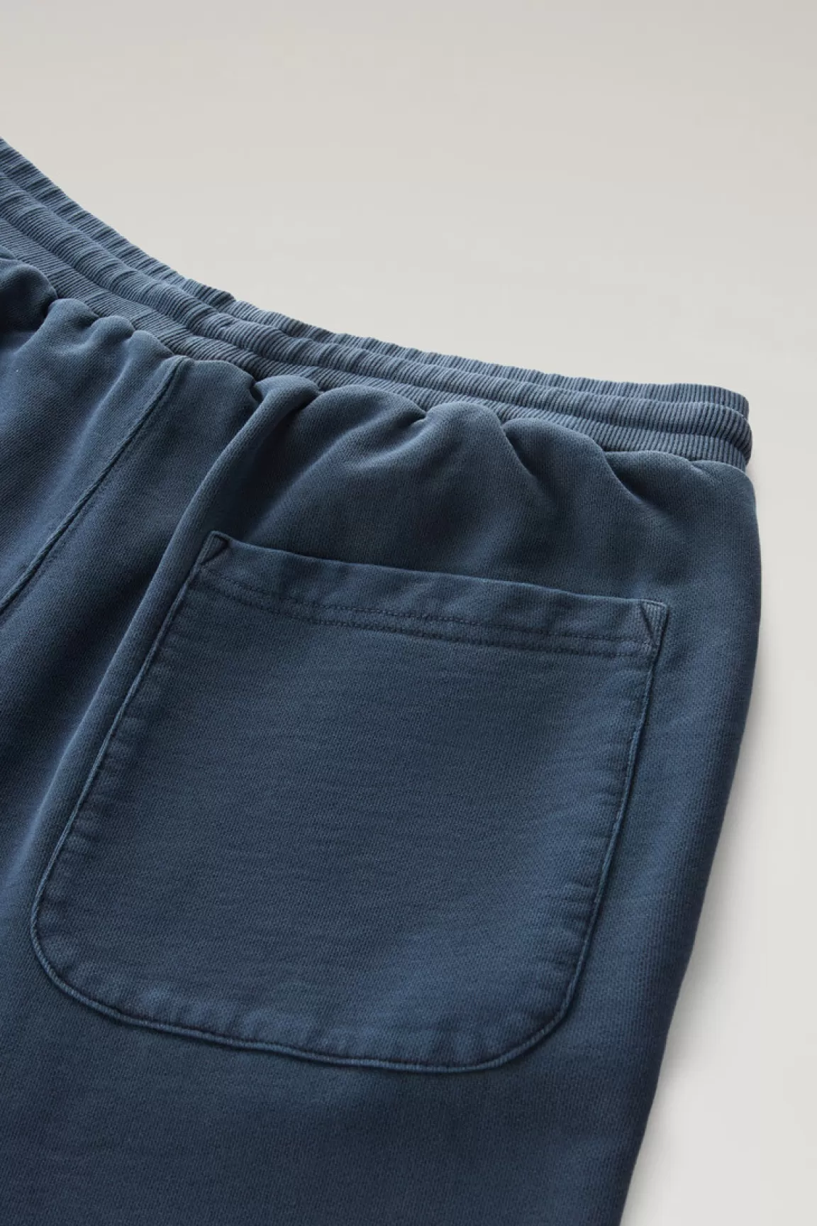 Uomo Woolrich Pantaloni e pantaloncini>Pantaloni Sportivi Tinti In Capo In Puro Cotone Felpato