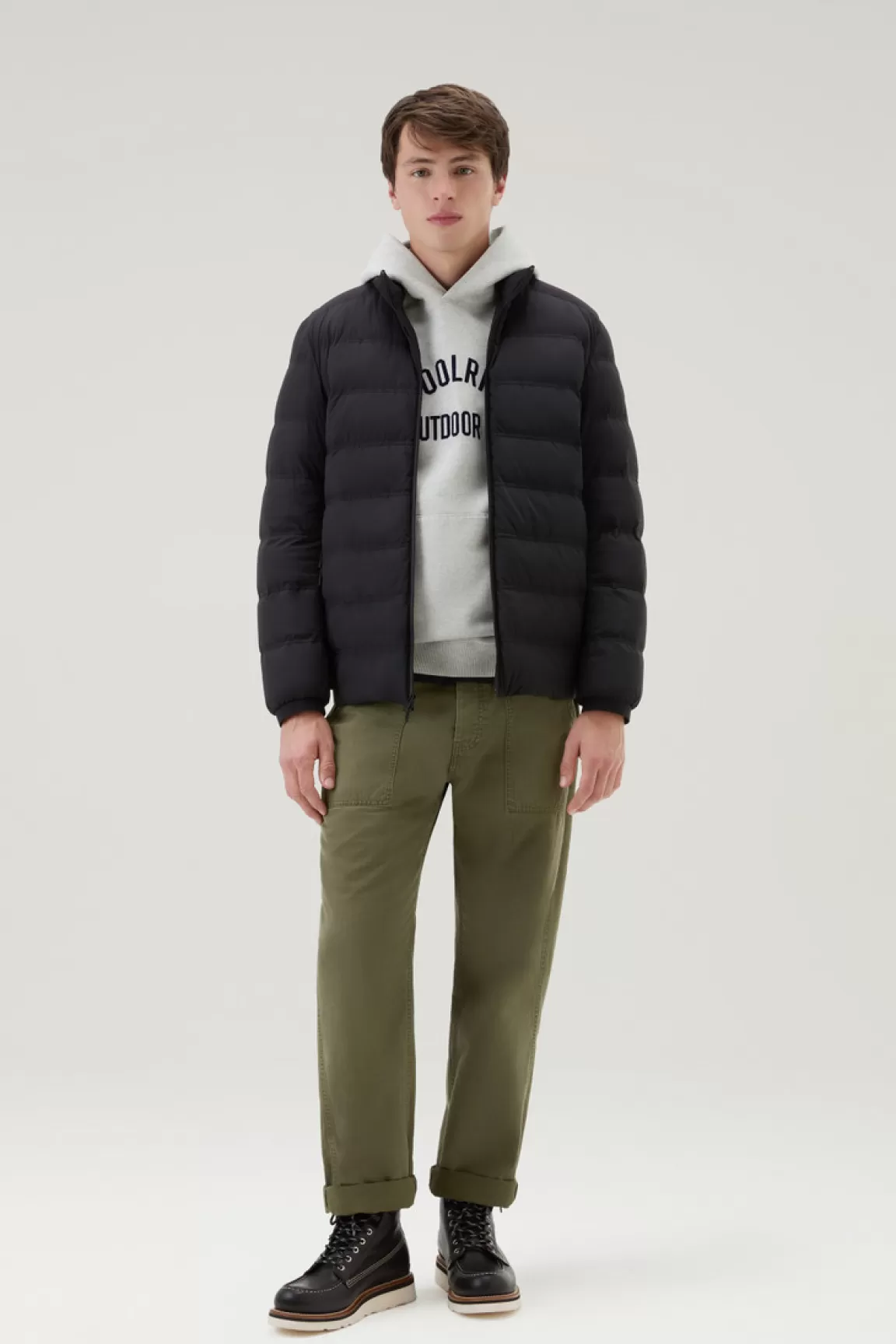 Uomo Woolrich Piumini | Giacche>Piumino Bering In Nylon Elasticizzato