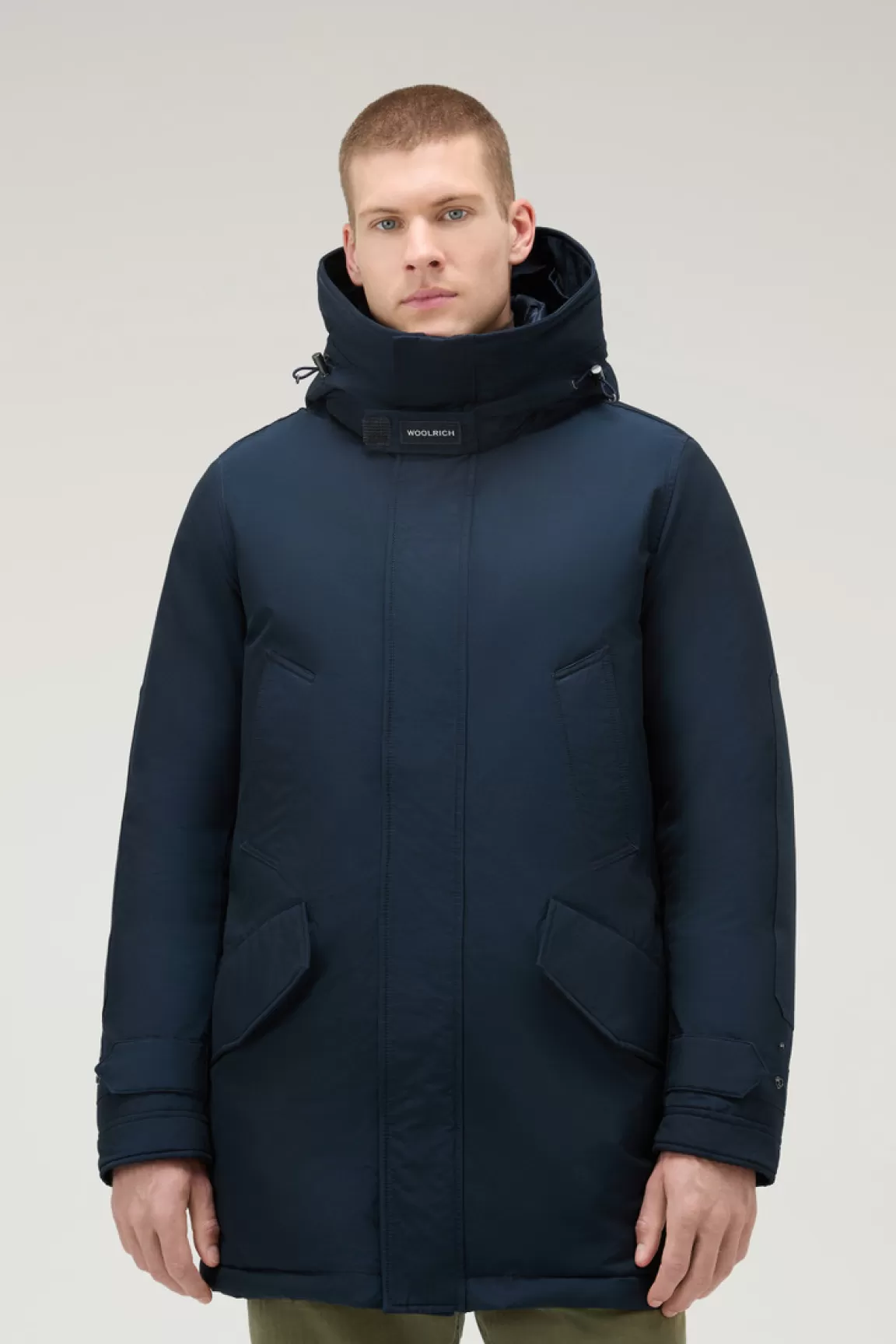 Uomo Woolrich Parka>Polar Parka In Ramar Cloth Con Collo Alto E Bordo In Pelliccia
