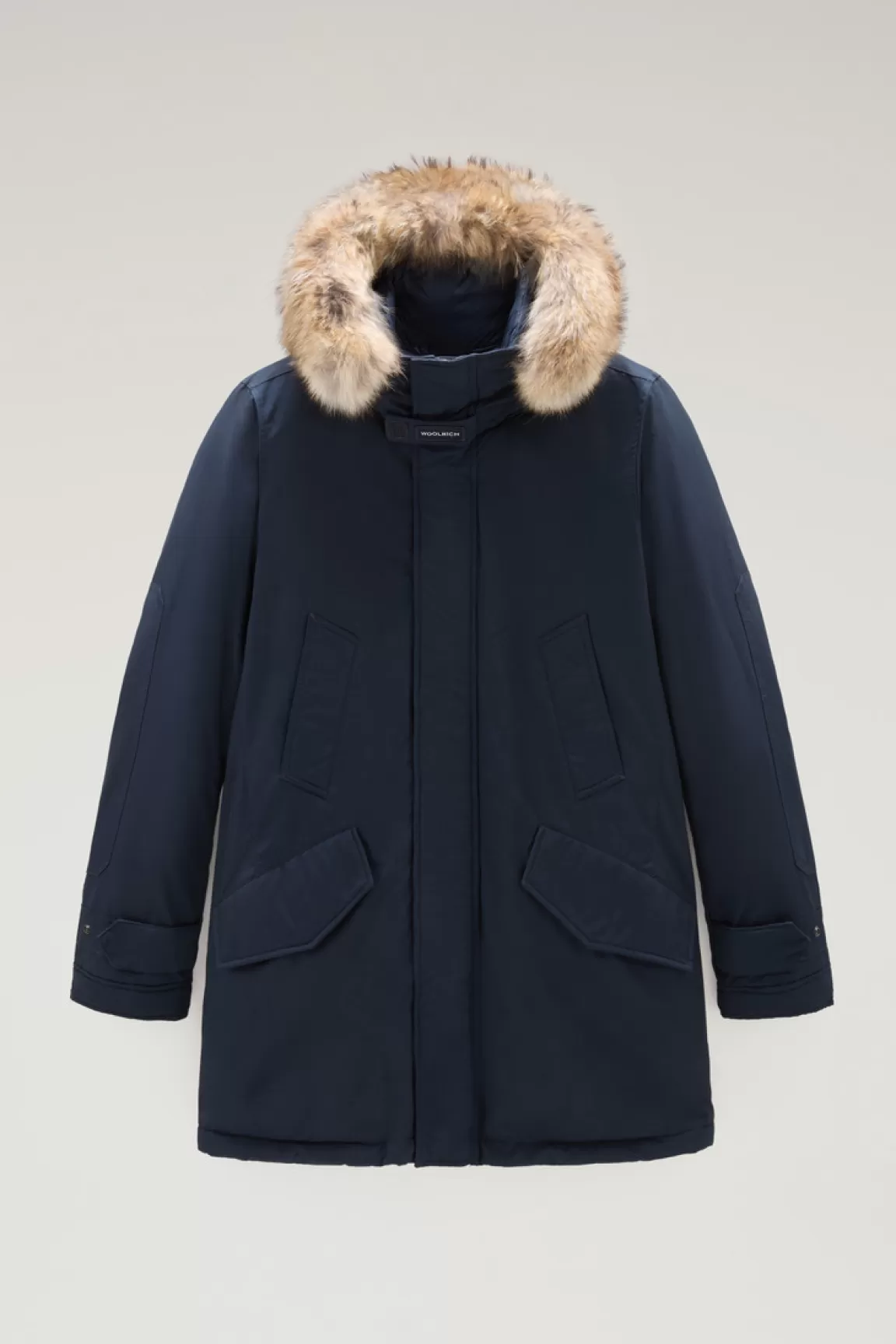 Uomo Woolrich Parka>Polar Parka In Ramar Cloth Con Collo Alto E Bordo In Pelliccia