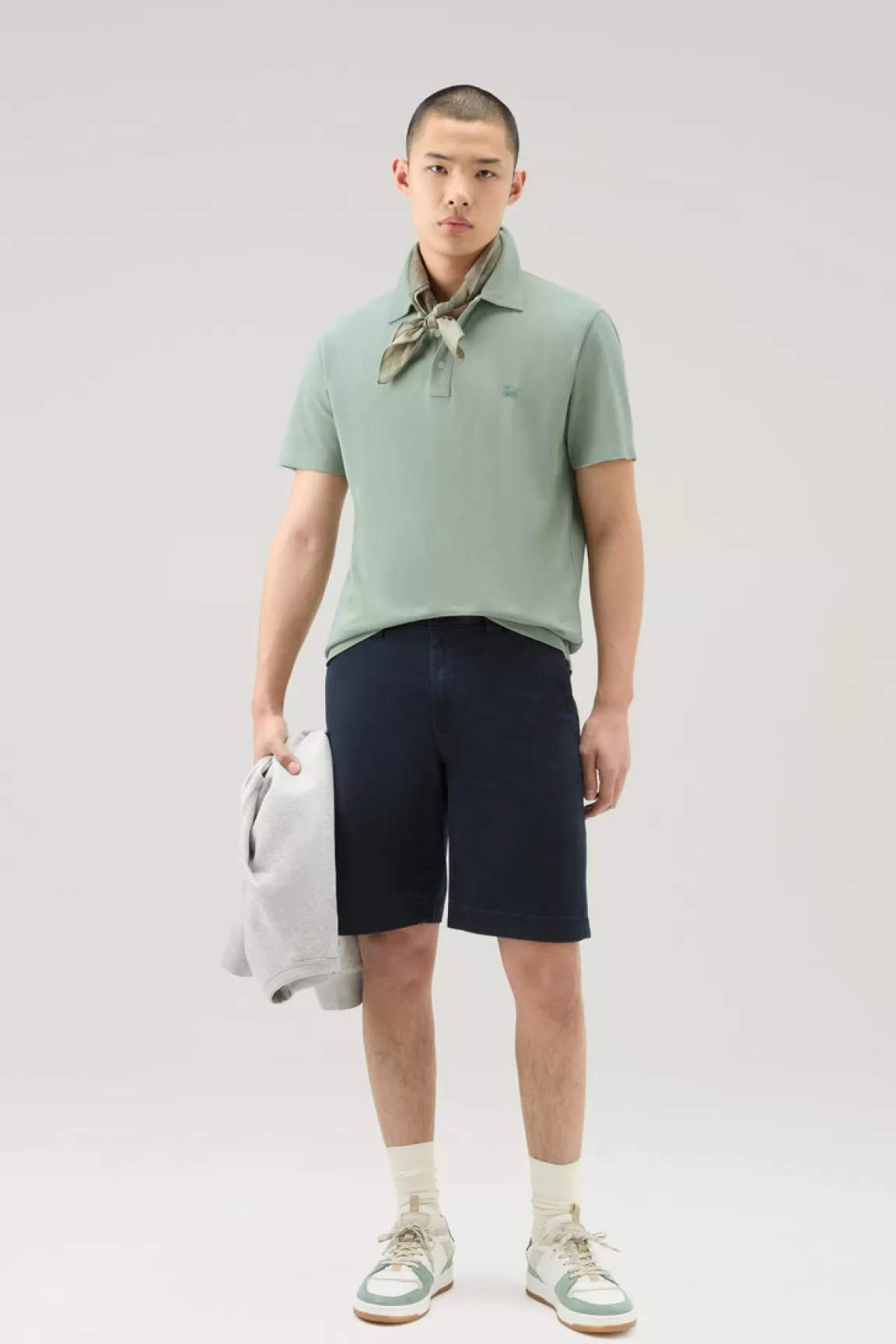 Uomo Woolrich Polo>Polo In Piquet Di Puro Cotone