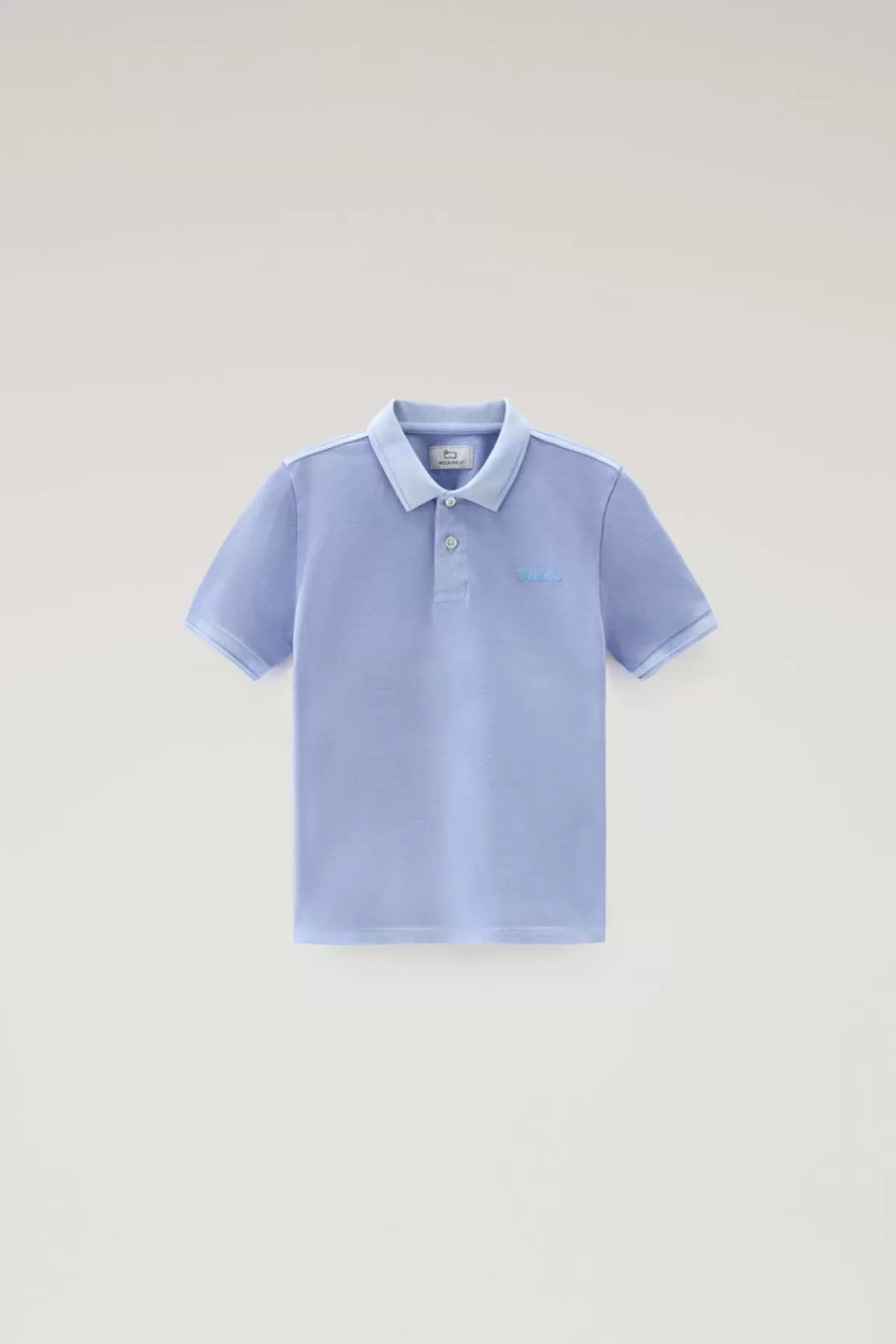 Bambino Woolrich Abbigliamento>Polo Mackinack Da Bambino Tinta In Capo In Cotone Elasticizzato