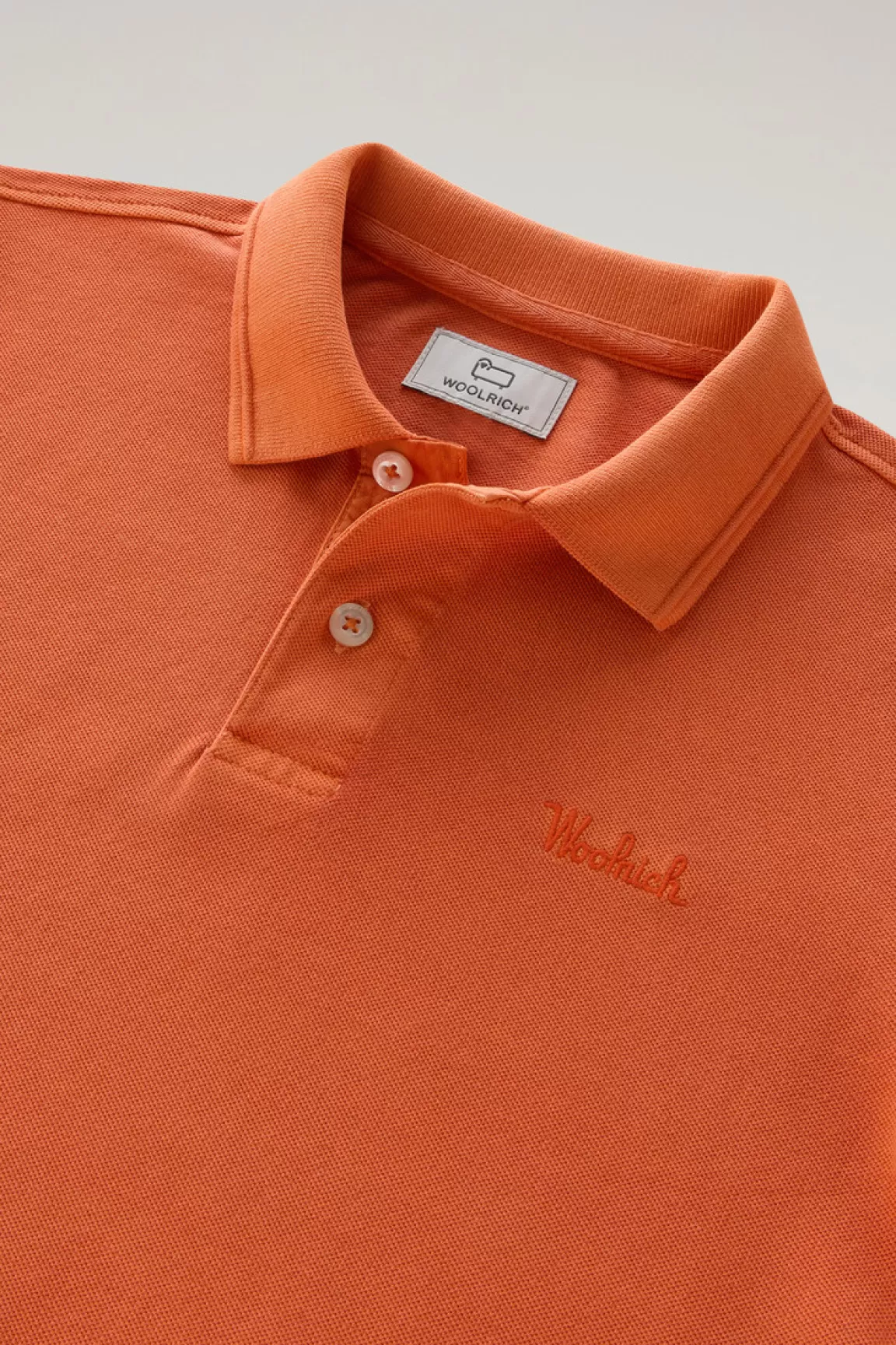 Bambino Woolrich Abbigliamento>Polo Mackinack Da Bambino Tinta In Capo In Cotone Elasticizzato