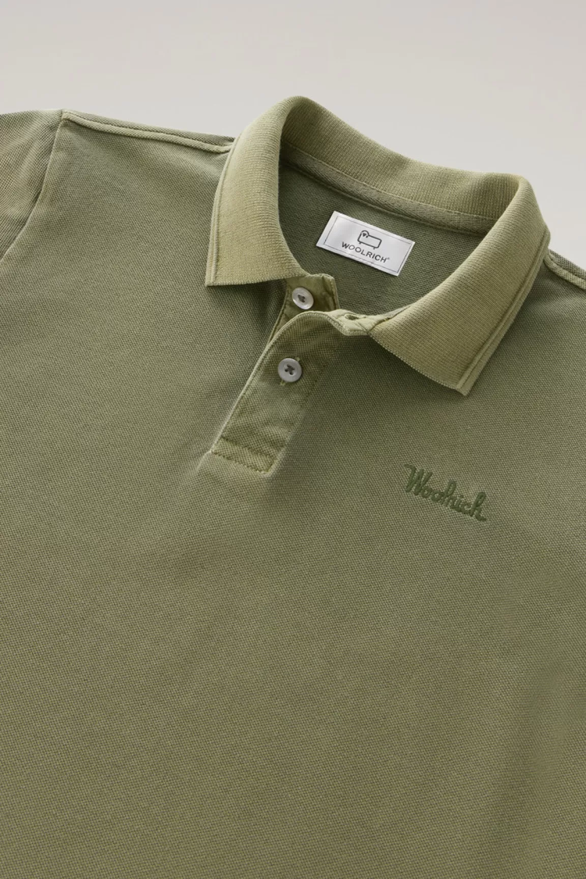 Bambino Woolrich Abbigliamento>Polo Mackinack Da Bambino Tinta In Capo In Cotone Elasticizzato
