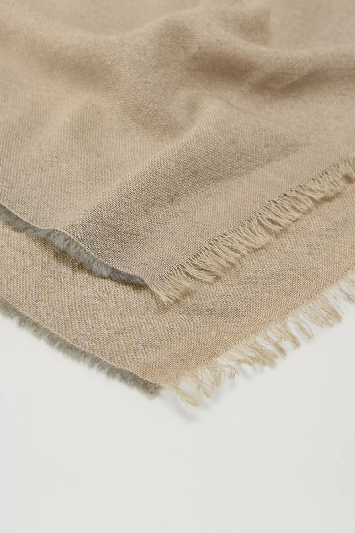 Donna Woolrich Sciarpe>Sciarpa In Misto Lana E Cotone Con Motivo Micro Check