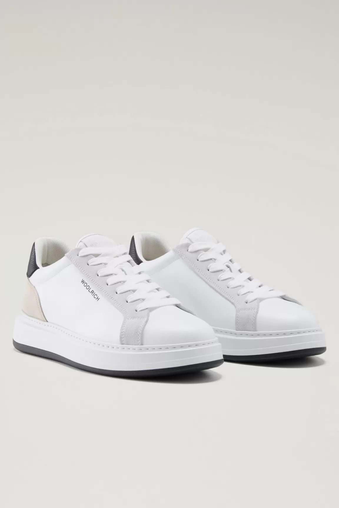 Uomo Woolrich Sneakers>Sneakers Arrow In Pelle Con Inserti In Camoscio