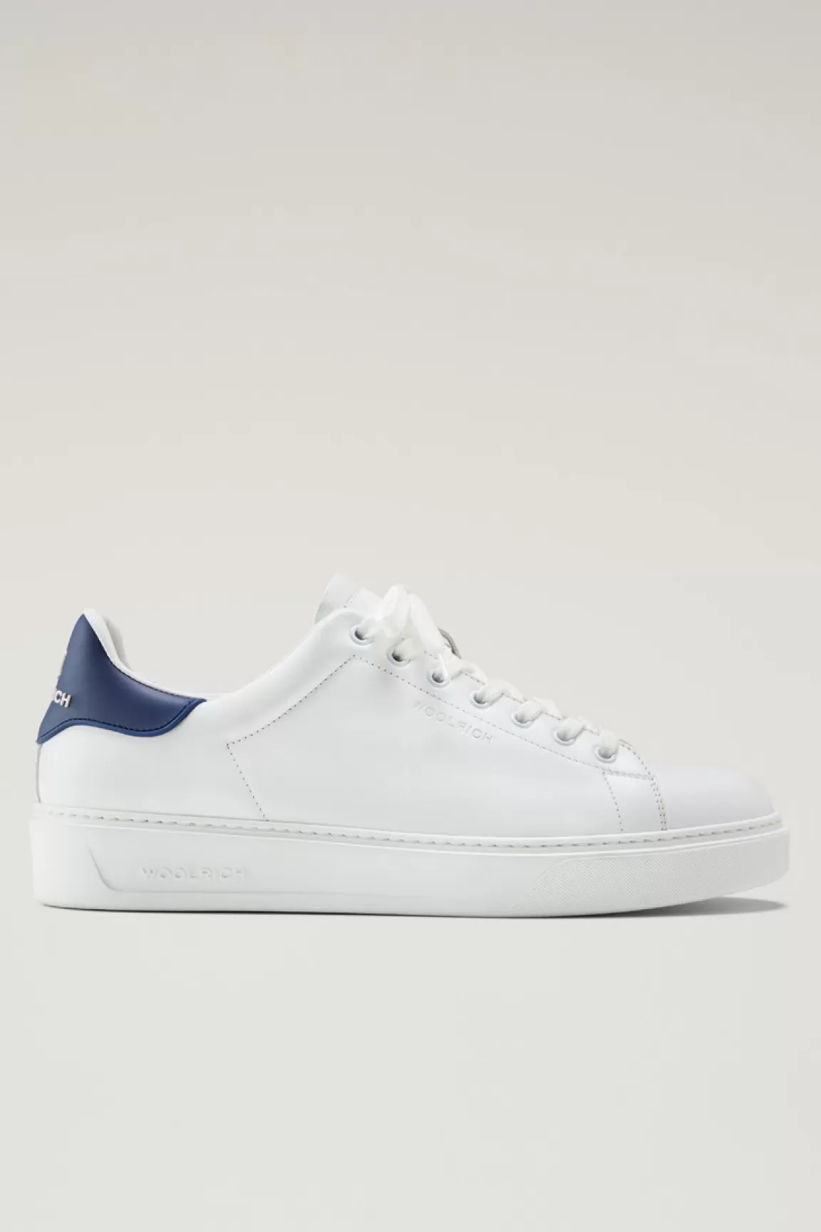 Uomo Woolrich Sneakers>Sneakers Classic Court In Pelle Con Dettagli A Contrasto