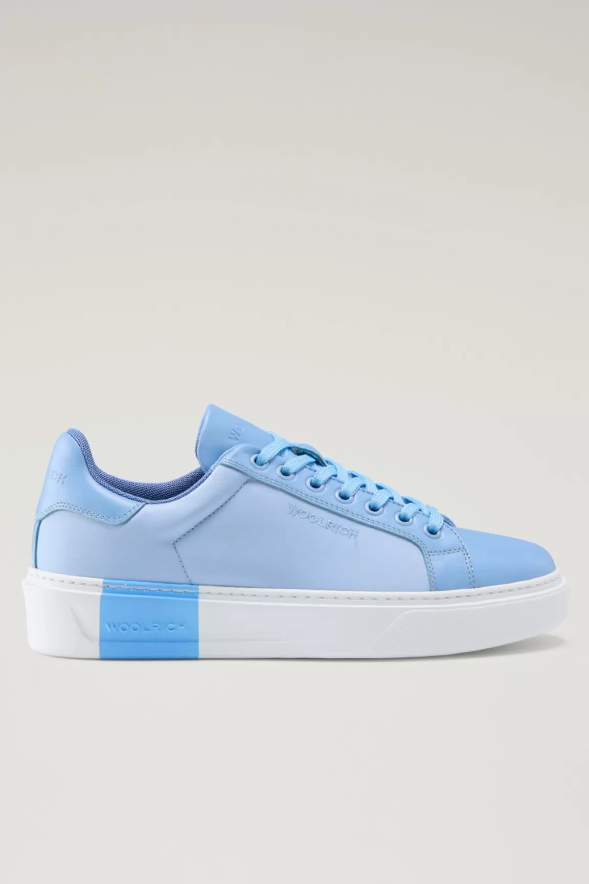 Donna Woolrich Sneakers>Sneakers Classic Court In Tessuto Tecnico Con Dettagli In Pelle