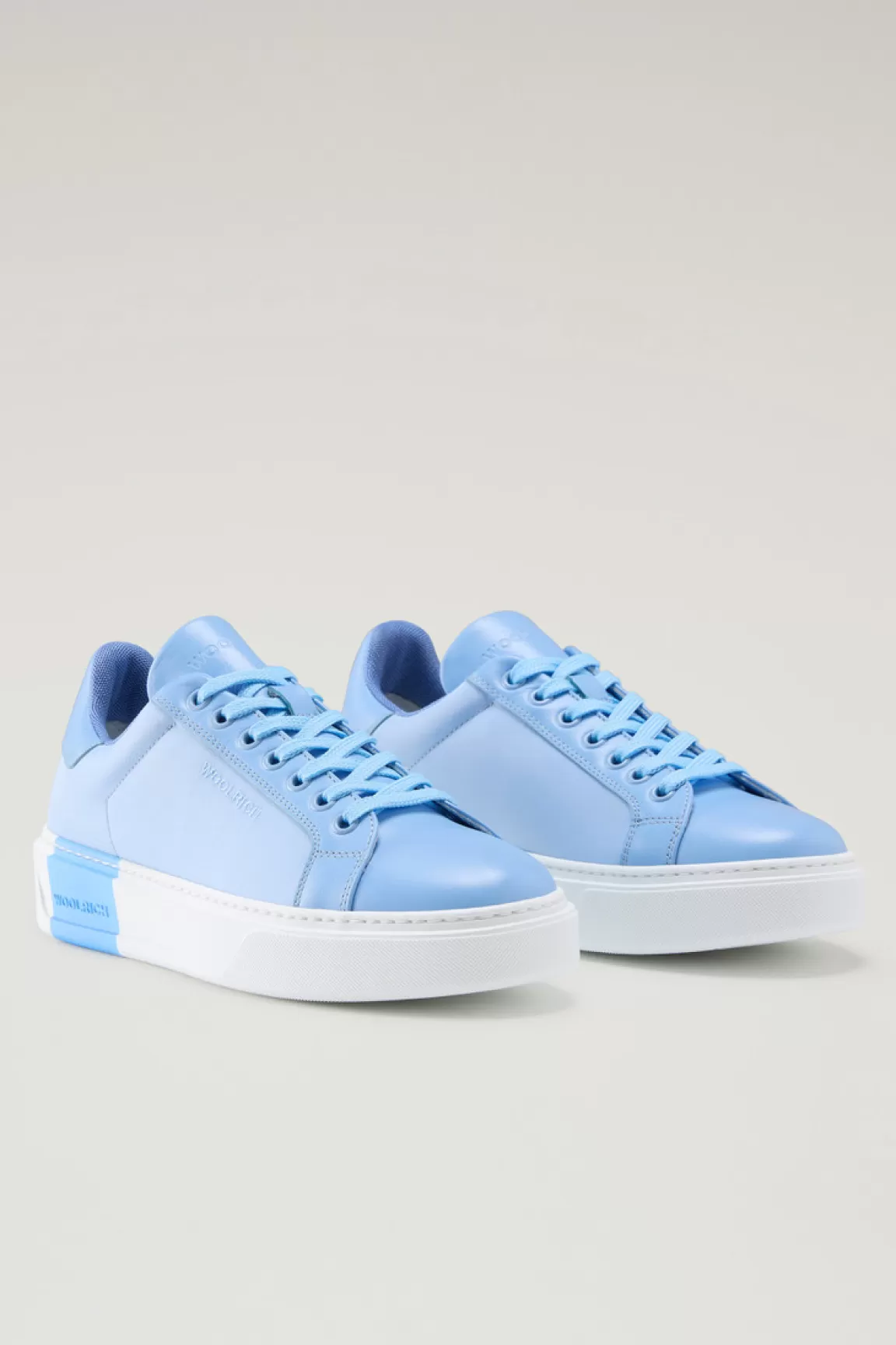 Donna Woolrich Sneakers>Sneakers Classic Court In Tessuto Tecnico Con Dettagli In Pelle