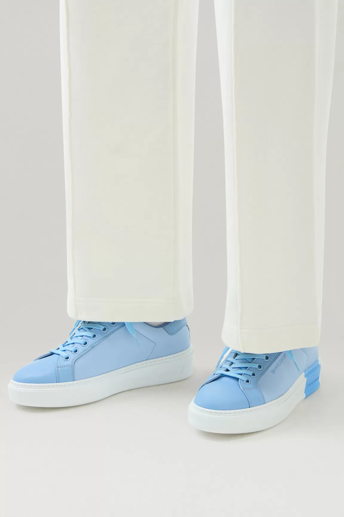 Donna Woolrich Sneakers>Sneakers Classic Court In Tessuto Tecnico Con Dettagli In Pelle